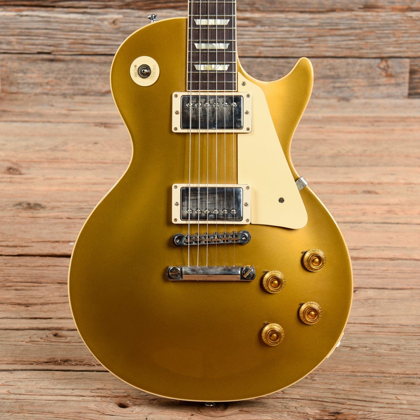 Gibson Custom Shop 1957 Les Paul Goldtop Reissue Double Gold Darkback VOS (Serial #711309) Electric Guitars / Solid Body