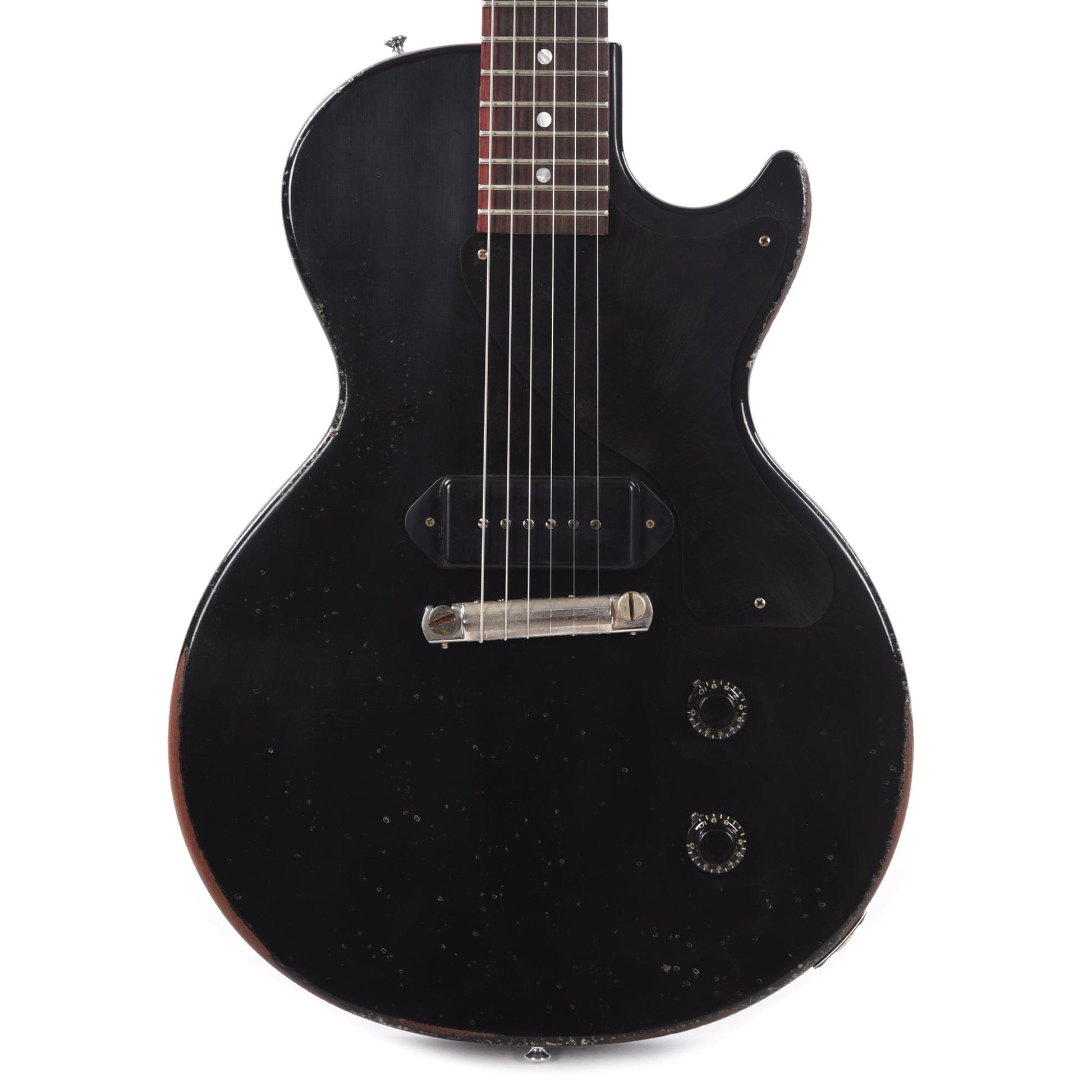 Gibson Custom Shop 1957 Les Paul Junior Single Cut Ebony Murphy Lab Heavy Aged Electric Guitars / Solid Body