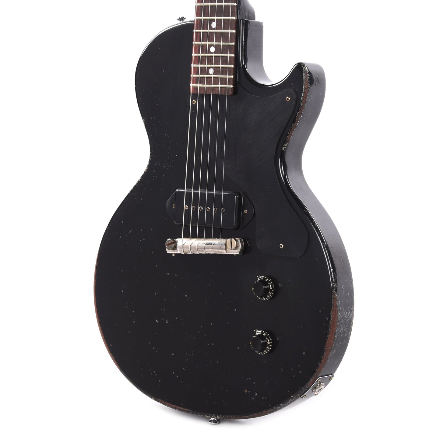 Gibson Custom Shop 1957 Les Paul Junior Single Cut Ebony Murphy Lab Heavy Aged Electric Guitars / Solid Body