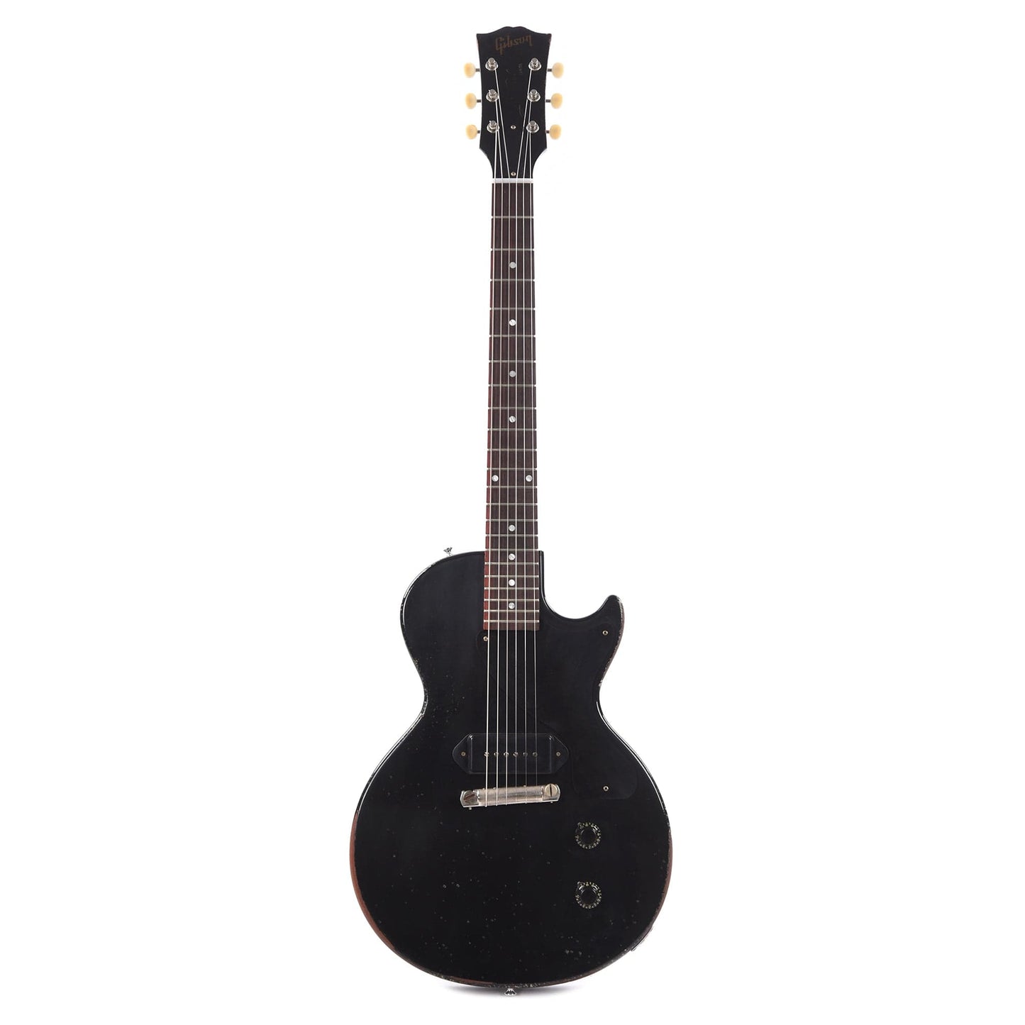 Gibson Custom Shop 1957 Les Paul Junior Single Cut Ebony Murphy Lab Heavy Aged Electric Guitars / Solid Body