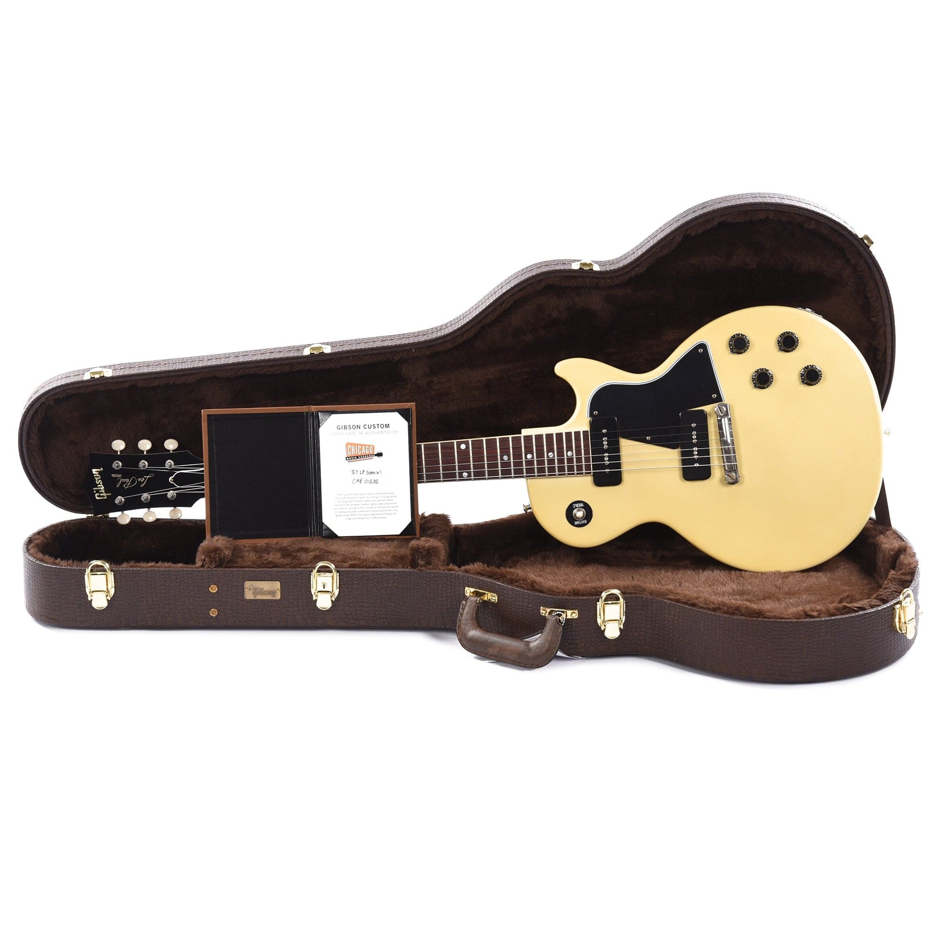 Gibson Custom Shop 1957 Les Paul Special Single Cut Reissue Heavy Antique Polaris White VOS Electric Guitars / Solid Body