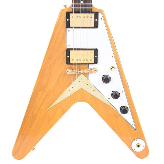 Gibson Custom Shop 1958 Korina Flying V Reissue Natural w/White Pickguard Electric Guitars / Solid Body