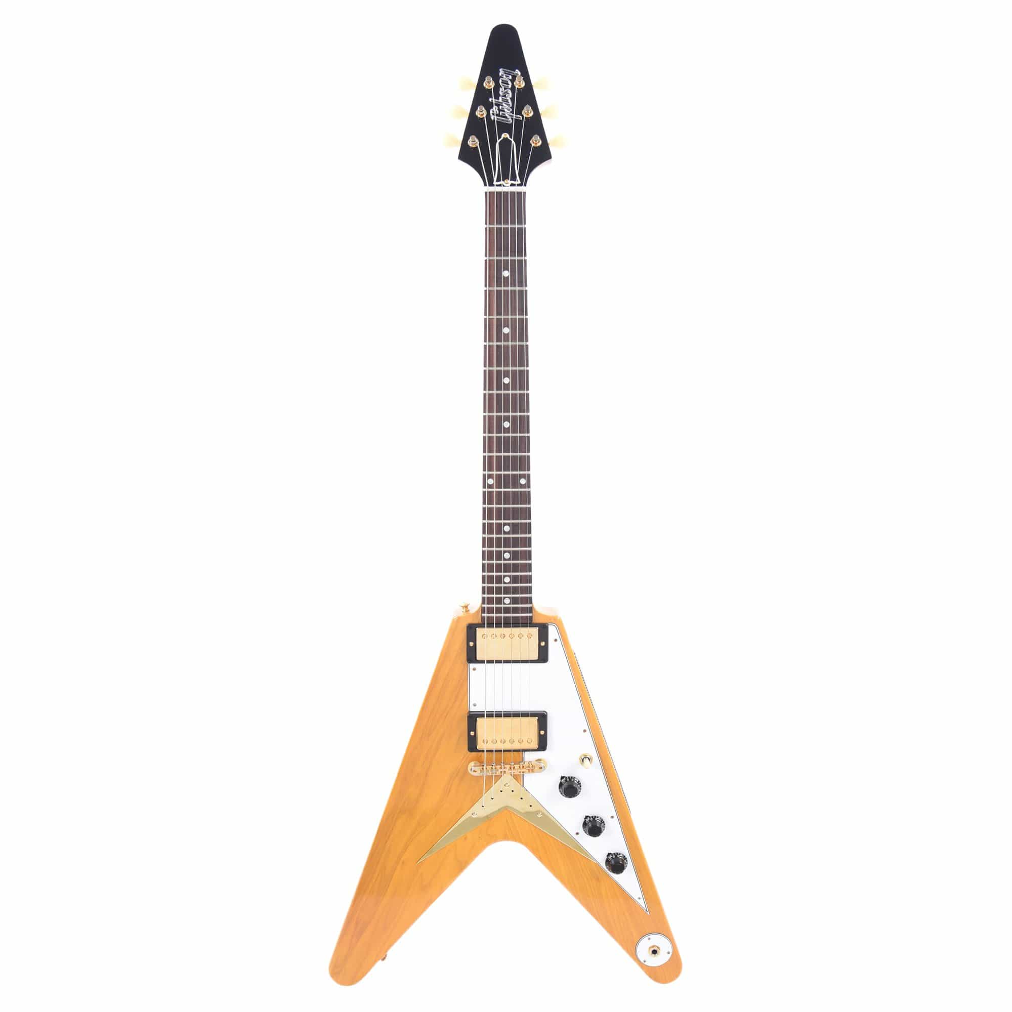 Gibson Custom Shop 1958 Korina Flying V Reissue Natural w/White Pickguard Electric Guitars / Solid Body