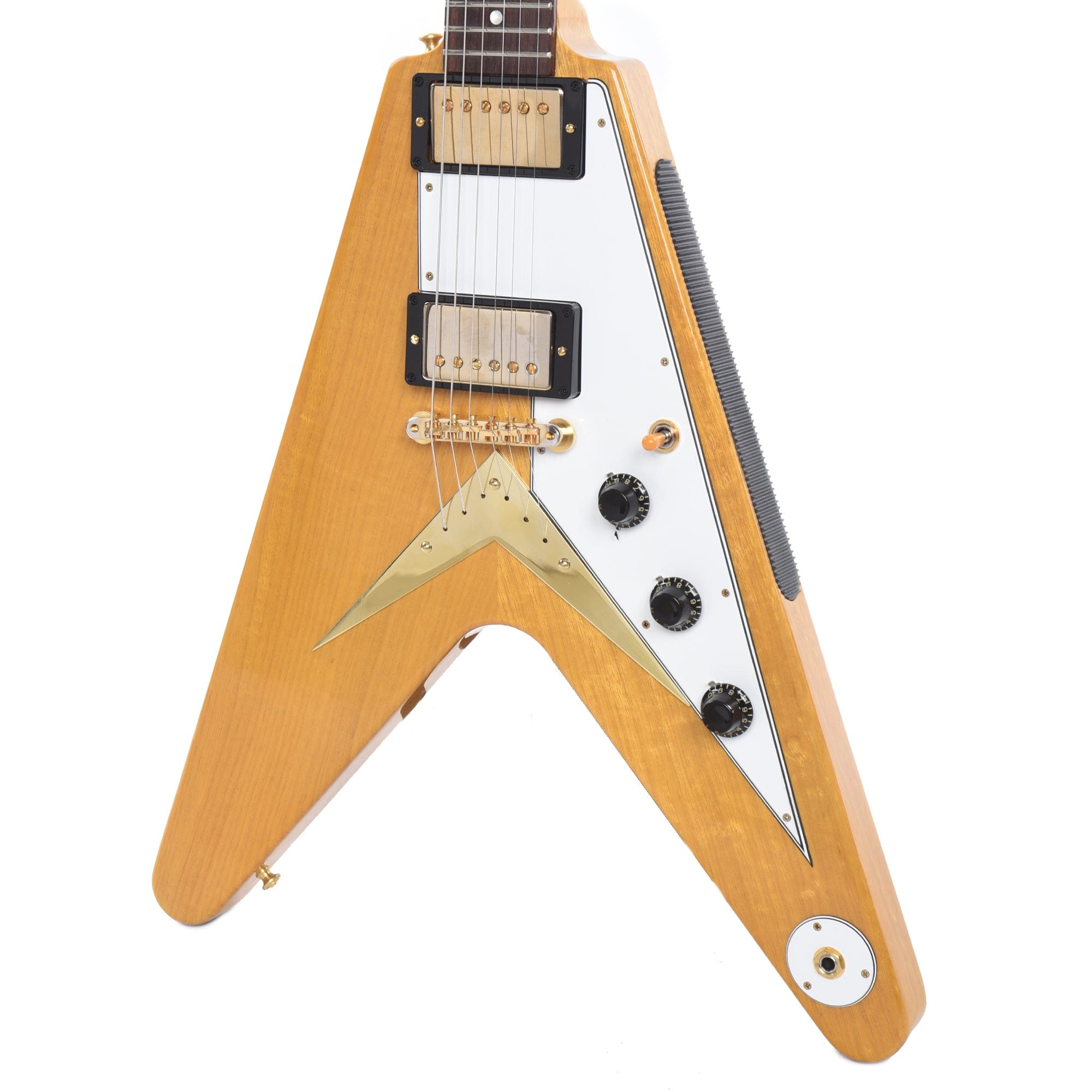 Gibson Custom Shop 1958 Korina Flying V Reissue Natural w/White Pickguard Electric Guitars / Solid Body