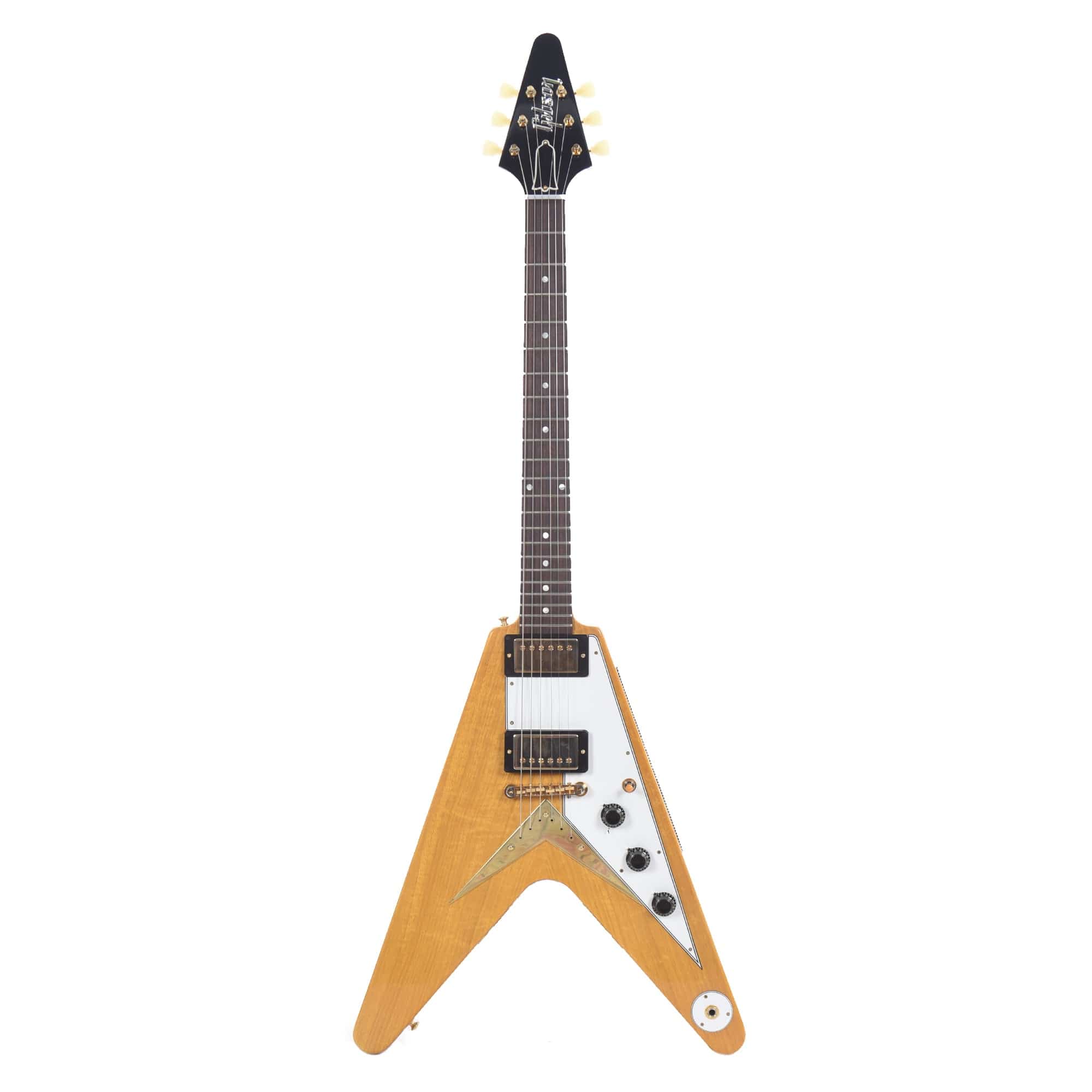 Gibson Custom Shop 1958 Korina Flying V Reissue Natural w/White Pickguard Electric Guitars / Solid Body