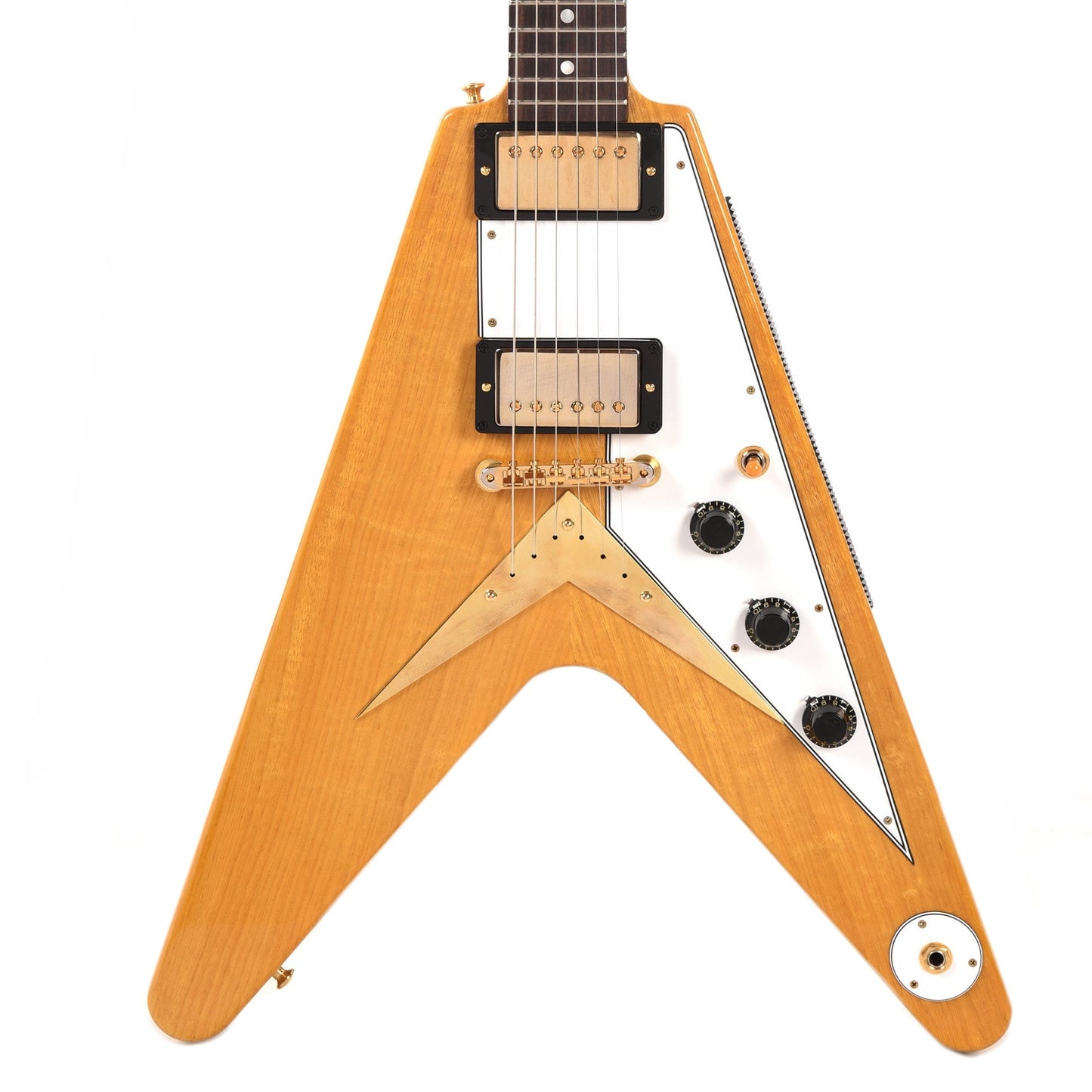 Gibson Custom Shop 1958 Korina Flying V Reissue Natural w/White Pickguard Electric Guitars / Solid Body