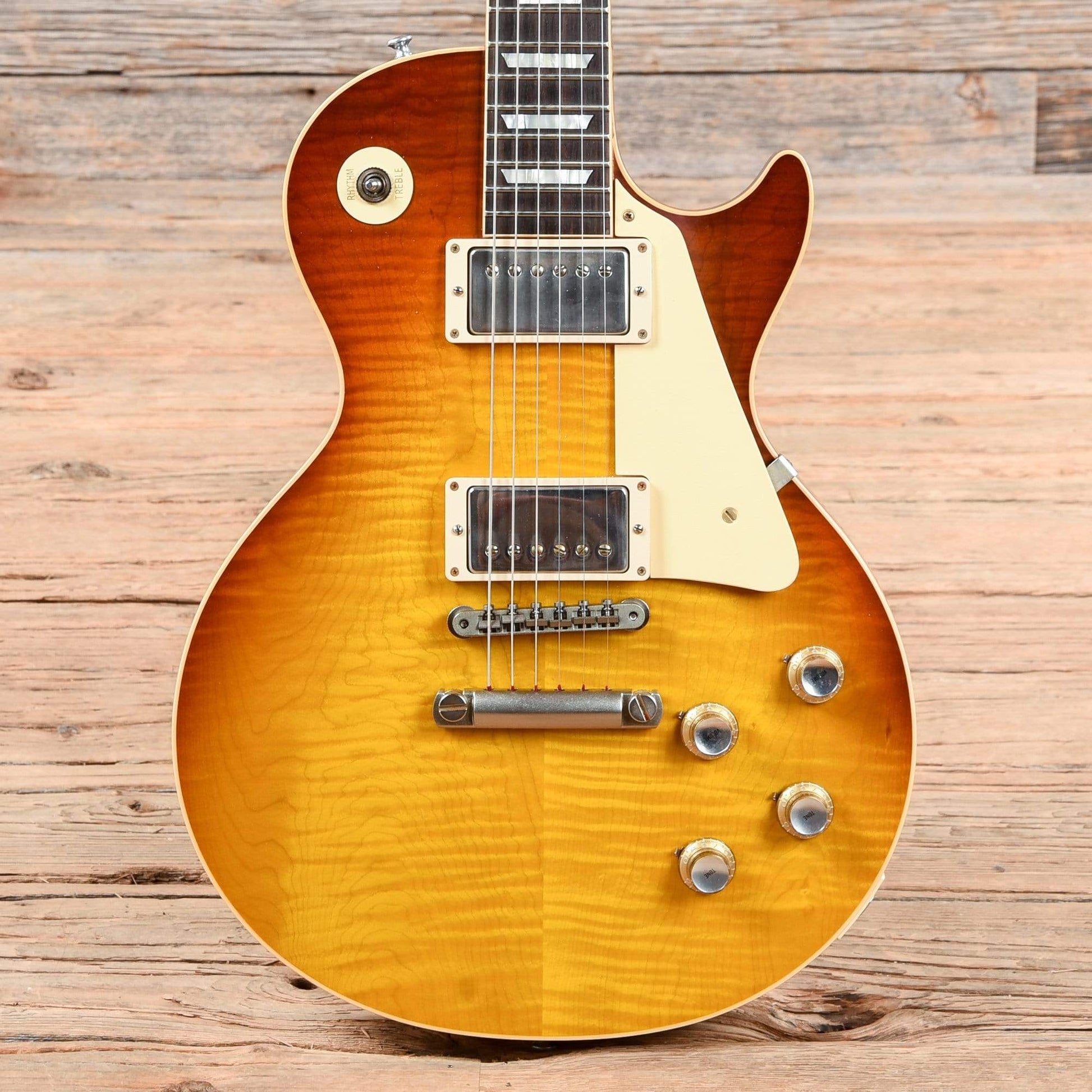 Gibson Custom Shop 1958 Les Paul Standard Plain Top w/60 V2 Neck Profile Slow Iced Tea Fade VOS 2018 Electric Guitars / Solid Body