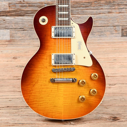 Gibson Custom Shop 1958 Les Paul Standard Plain Top w/60 V2 Neck Profile Slow Iced Tea Fade VOS 2019 Electric Guitars / Solid Body