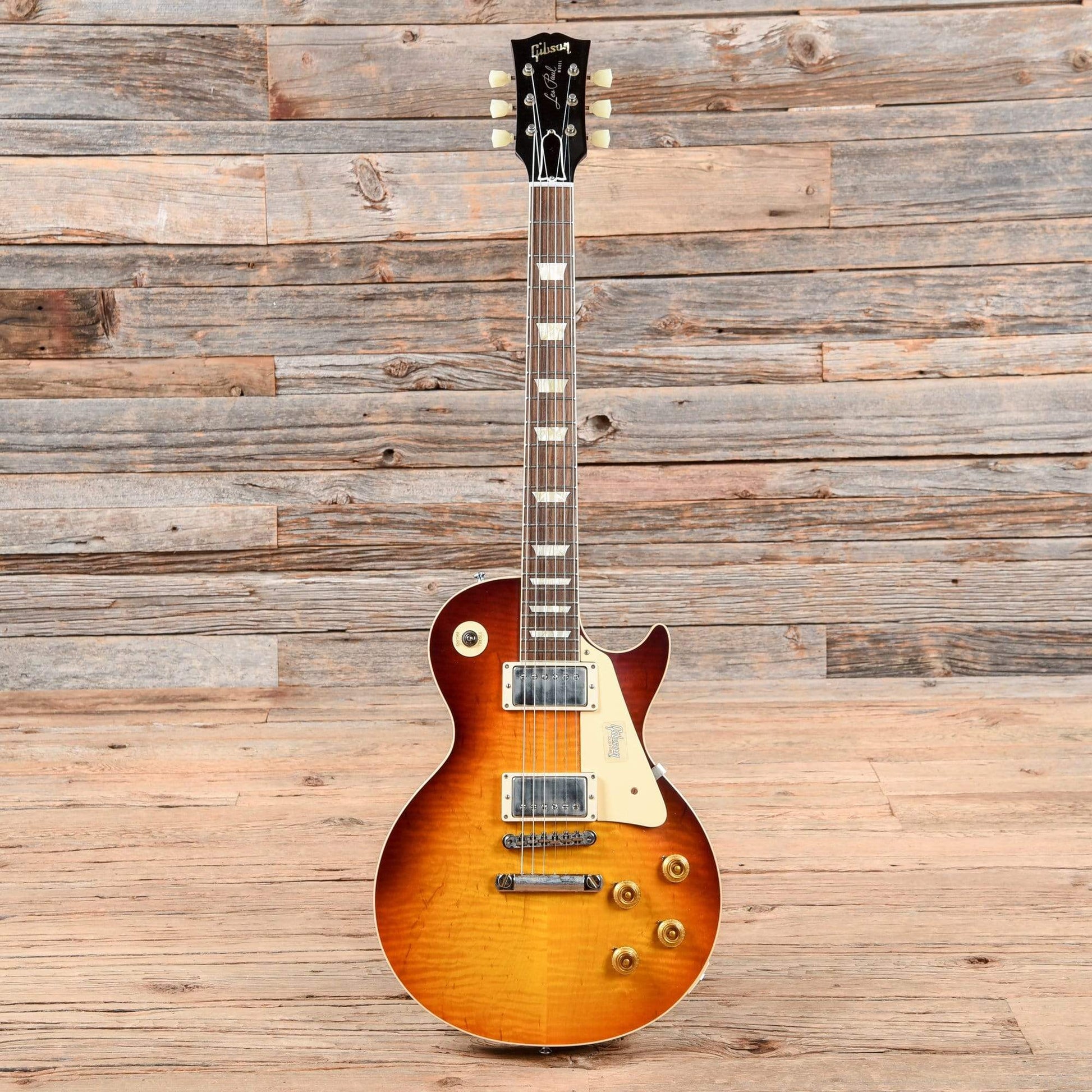 Gibson Custom Shop 1958 Les Paul Standard Plain Top w/60 V2 Neck Profile Slow Iced Tea Fade VOS 2019 Electric Guitars / Solid Body