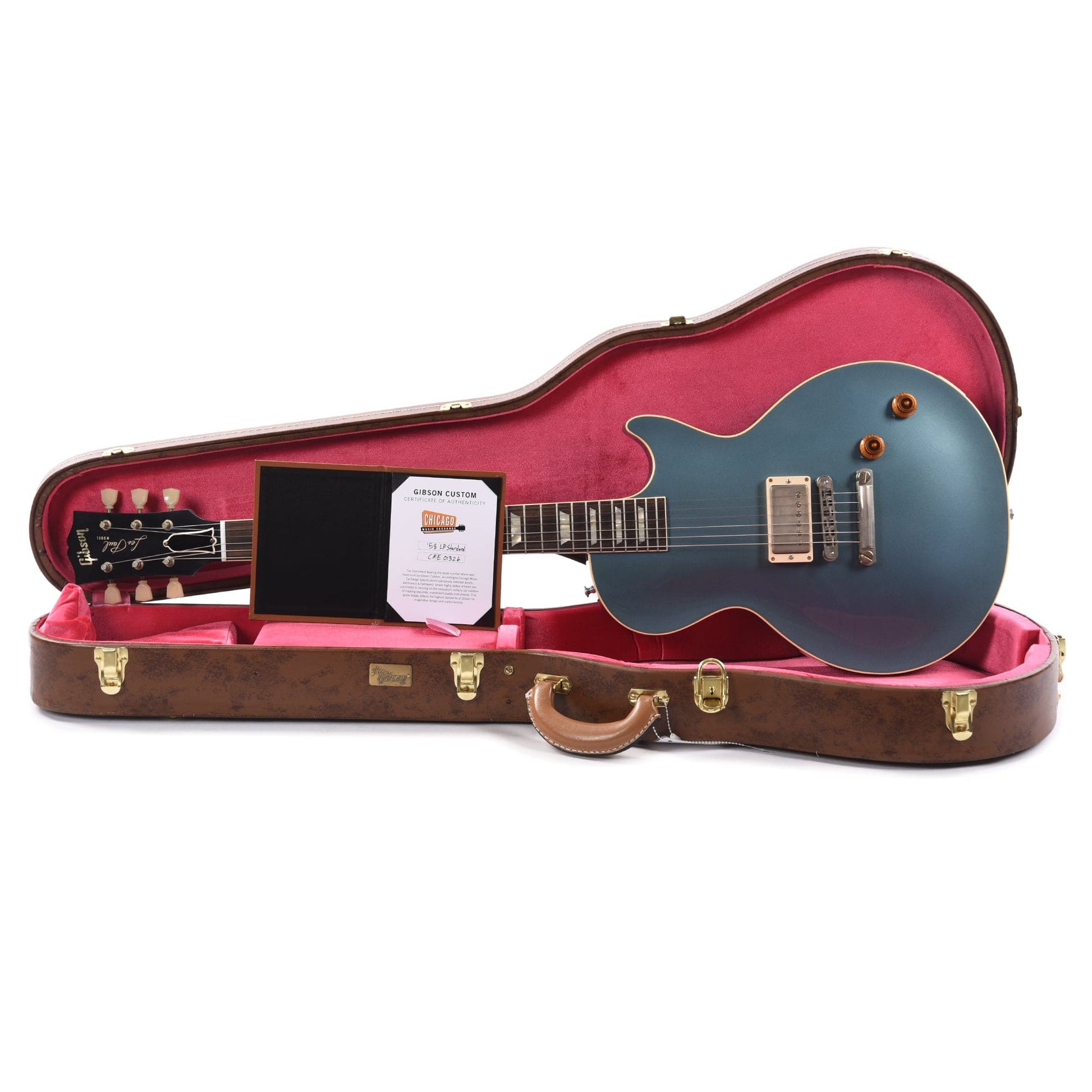 Gibson Custom Shop 1958 Les Paul Standard Reissue 1-Pickup Pelham Blue VOS Electric Guitars / Solid Body