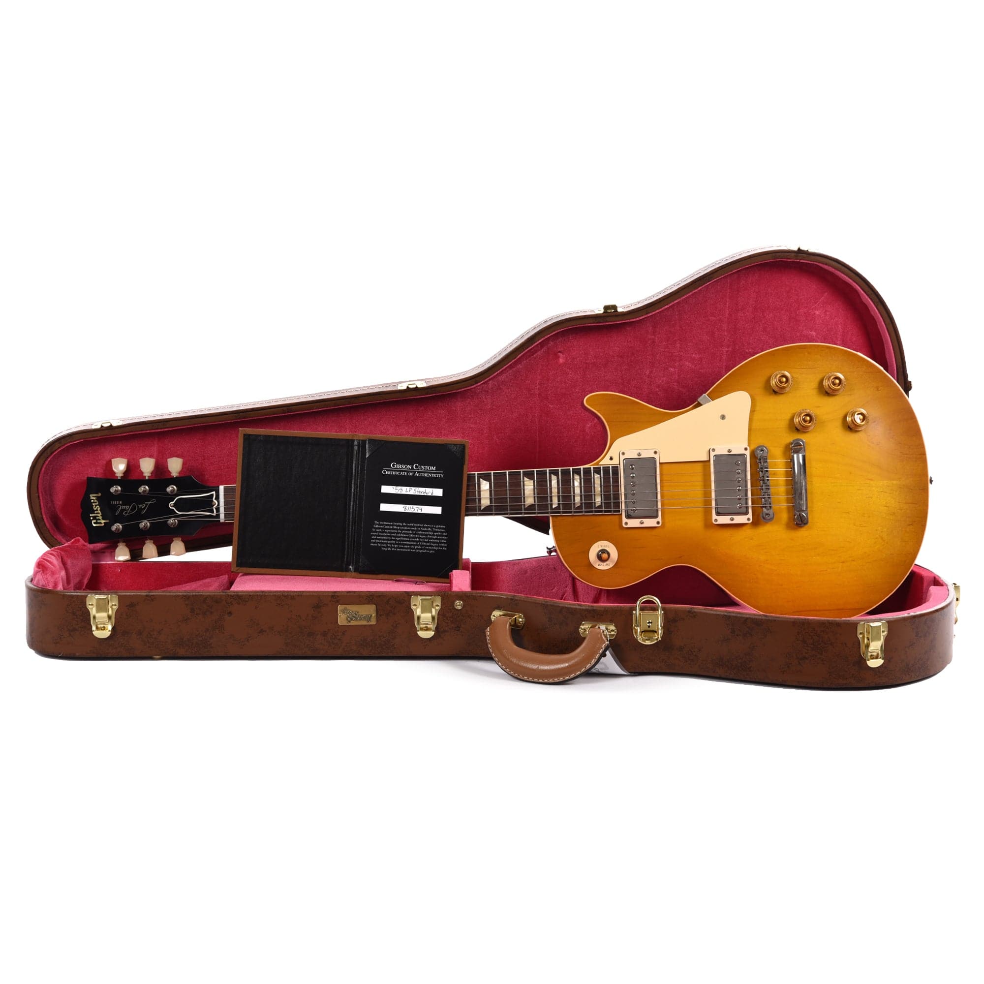 Gibson Custom Shop 1958 Les Paul Standard Reissue Lemon Burst VOS Electric Guitars / Solid Body