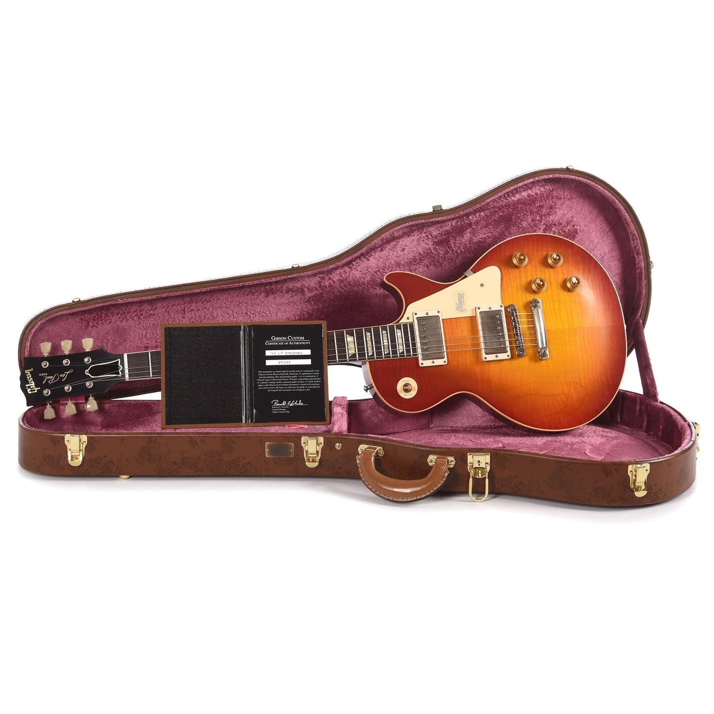 Gibson Custom Shop 1958 Les Paul Standard Reissue Washed Cherry Sunburst VOS Electric Guitars / Solid Body