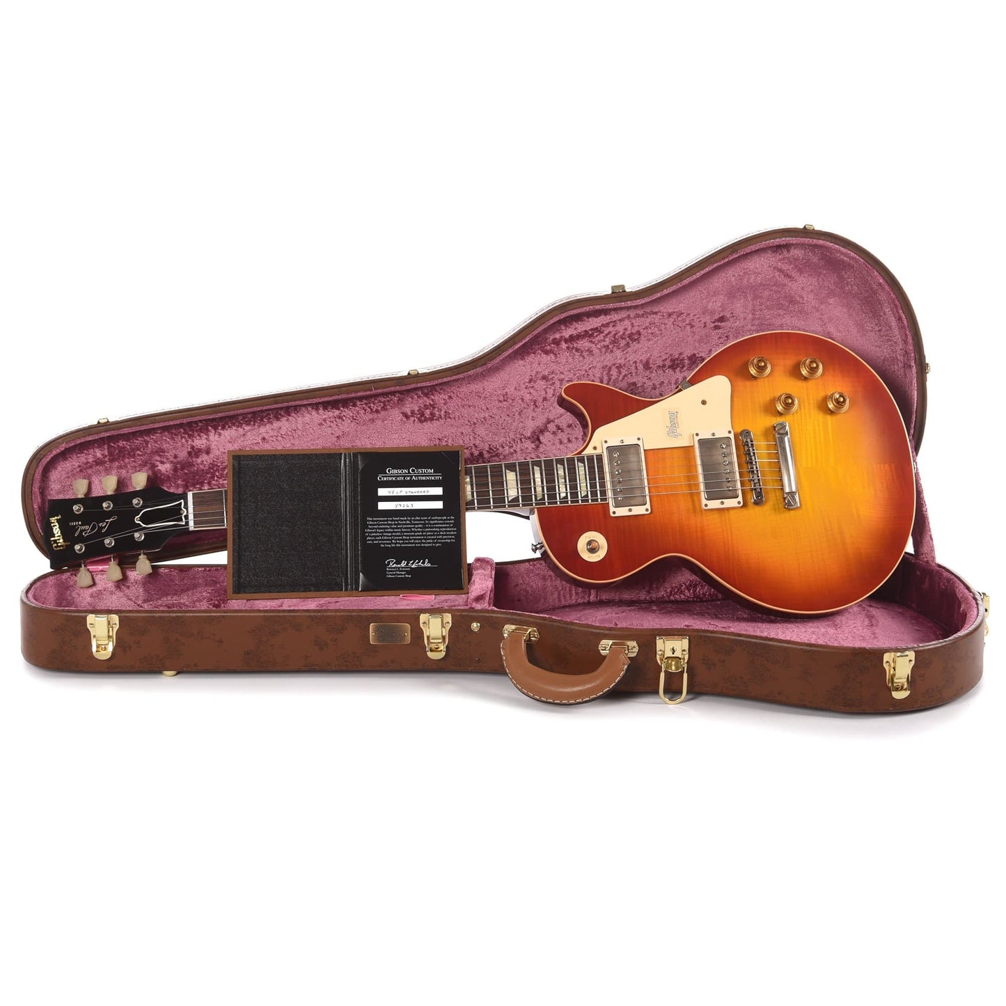 Gibson Custom Shop 1958 Les Paul Standard Reissue Washed Cherry Sunburst VOS Electric Guitars / Solid Body