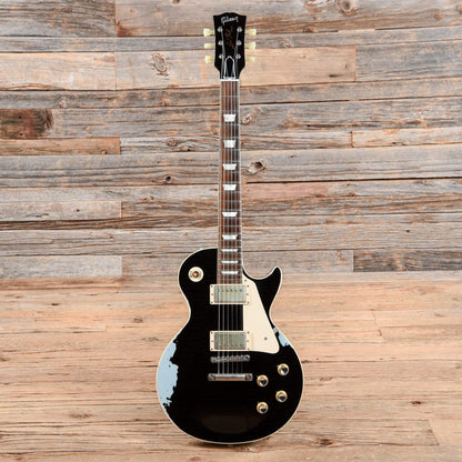 Gibson Custom Shop 1960 Les Paul Standard Lightly Aged Black Over Frost Blue 2016 Electric Guitars / Solid Body