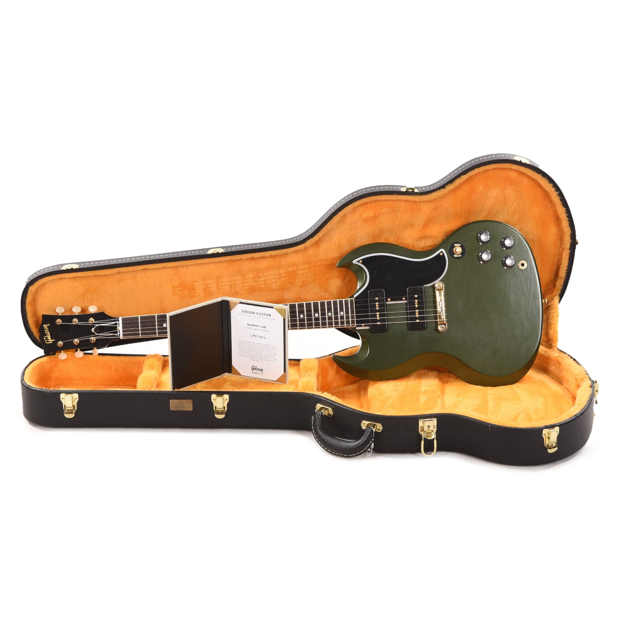 Gibson Custom Shop 1963 SG Special Reissue Antique Caddy Green Murphy Lab Ultra Light Aged Electric Guitars / Solid Body