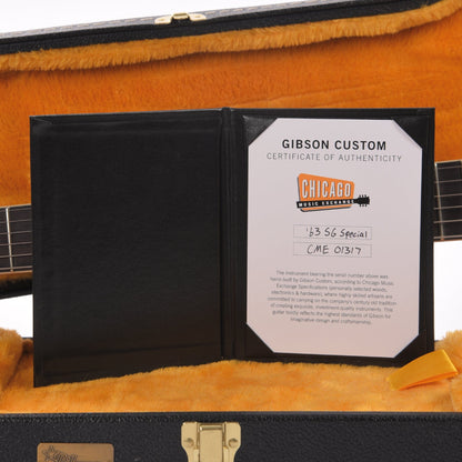 Gibson Custom Shop 1963 SG Special Reissue Antique Ebony VOS Electric Guitars / Solid Body