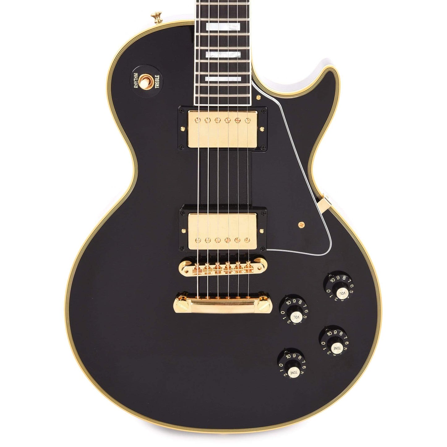 Gibson Custom Shop 1968 Les Paul Custom Reissue Ebony Gloss Electric Guitars / Solid Body