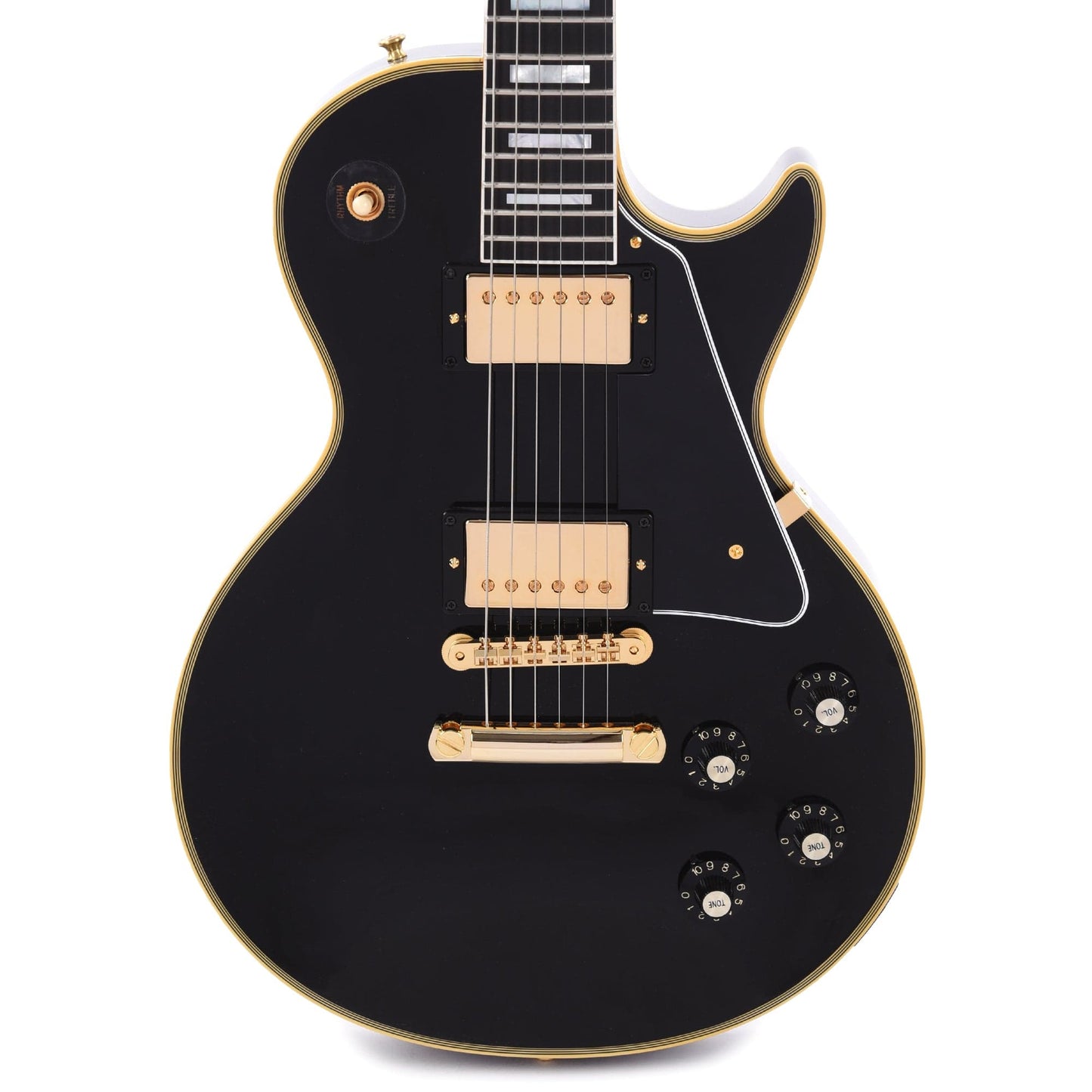 Gibson Custom Shop 1968 Les Paul Custom Reissue Ebony Gloss Electric Guitars / Solid Body