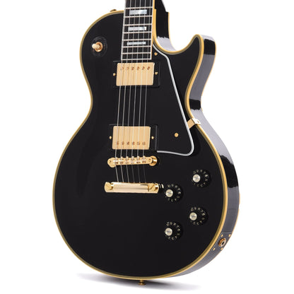 Gibson Custom Shop 1968 Les Paul Custom Reissue Ebony Gloss Electric Guitars / Solid Body