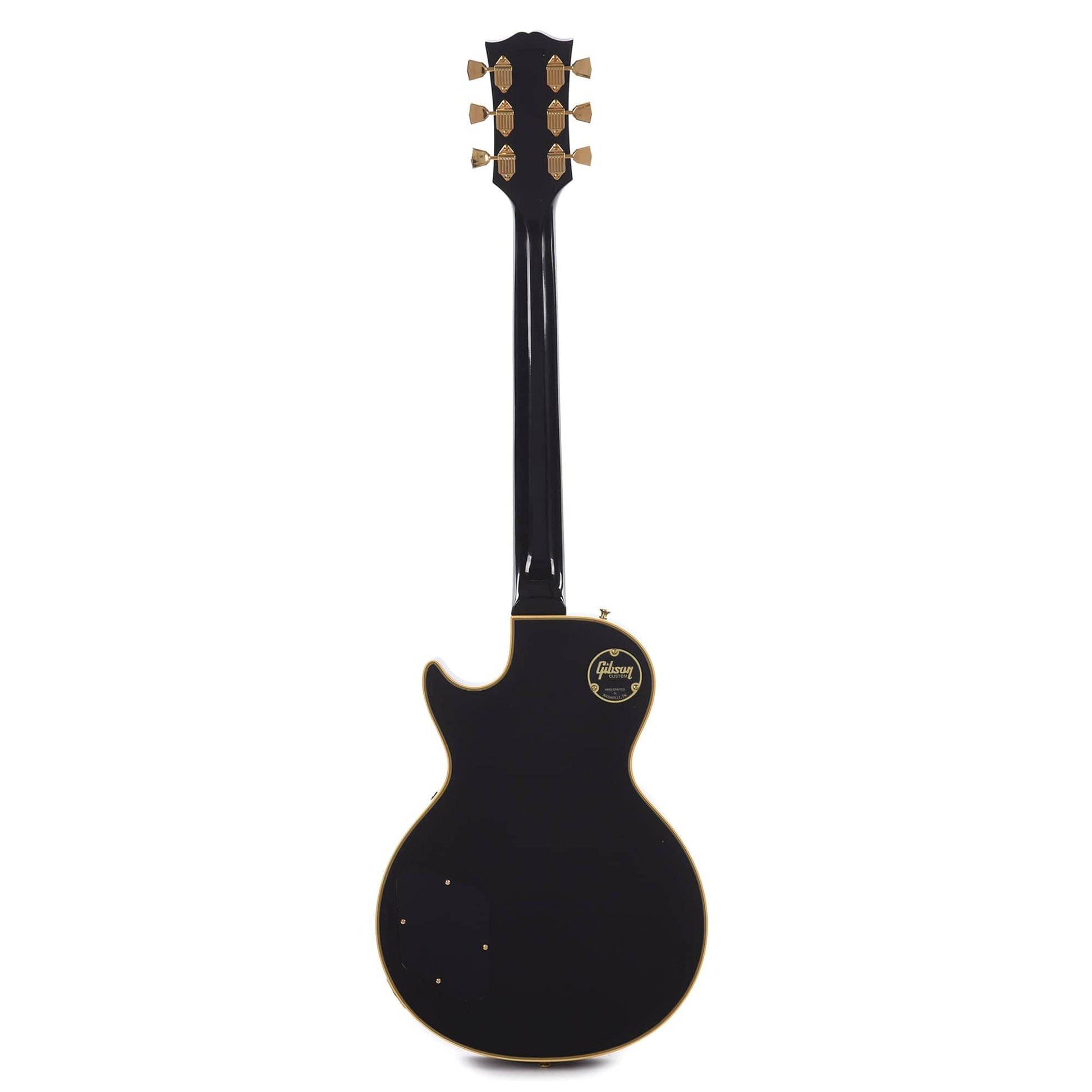 Gibson Custom Shop 1968 Les Paul Custom Reissue Ebony Gloss Electric Guitars / Solid Body