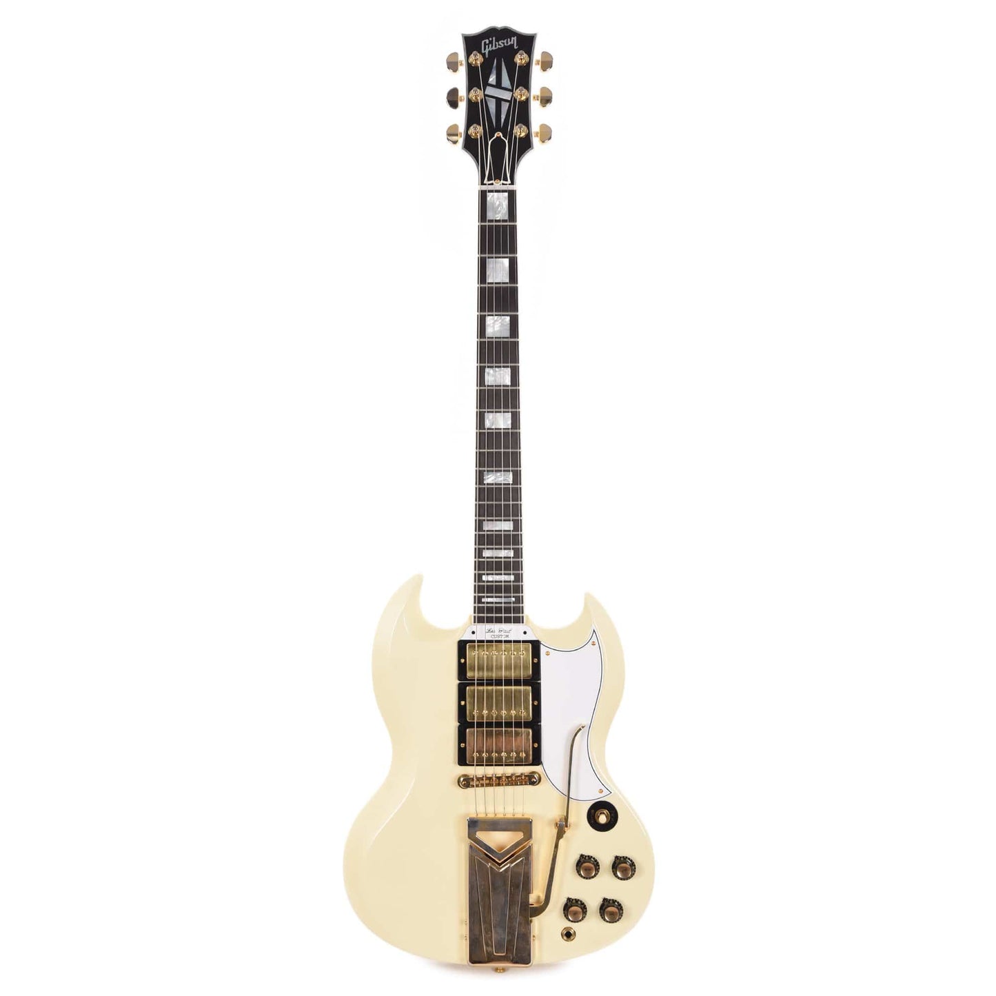 Gibson Custom Shop 60th Anniversary 1961 SG Les Paul Custom Classic White VOS w/Sideway Vibrola Electric Guitars / Solid Body