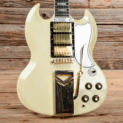 Gibson Custom Shop 60th Anniversary 1961 SG Les Paul Custom Classic White VOS w/Sideway Vibrola Electric Guitars / Solid Body