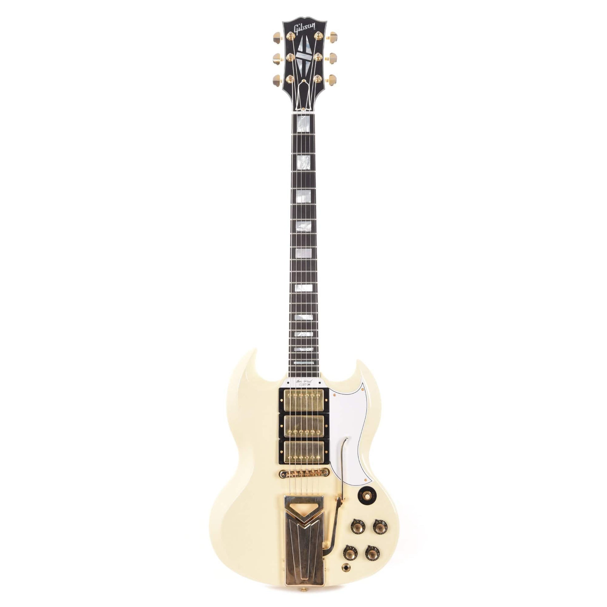 Gibson Custom Shop 60th Anniversary 1961 SG Les Paul Custom Classic White VOS w/Sideway Vibrola Electric Guitars / Solid Body