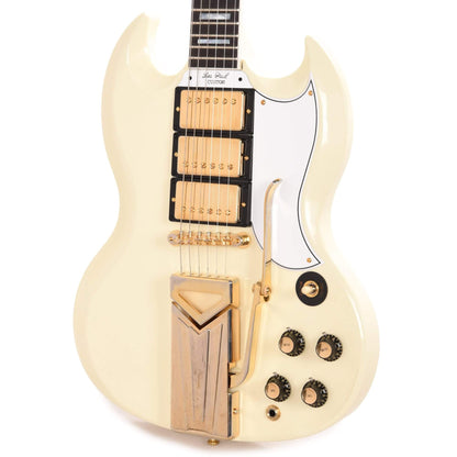 Gibson Custom Shop 60th Anniversary 1961 SG Les Paul Custom Classic White VOS w/Sideway Vibrola Electric Guitars / Solid Body