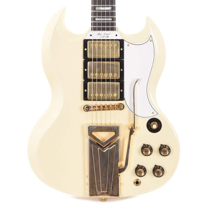 Gibson Custom Shop 60th Anniversary 1961 SG Les Paul Custom Classic White VOS w/Sideway Vibrola Electric Guitars / Solid Body