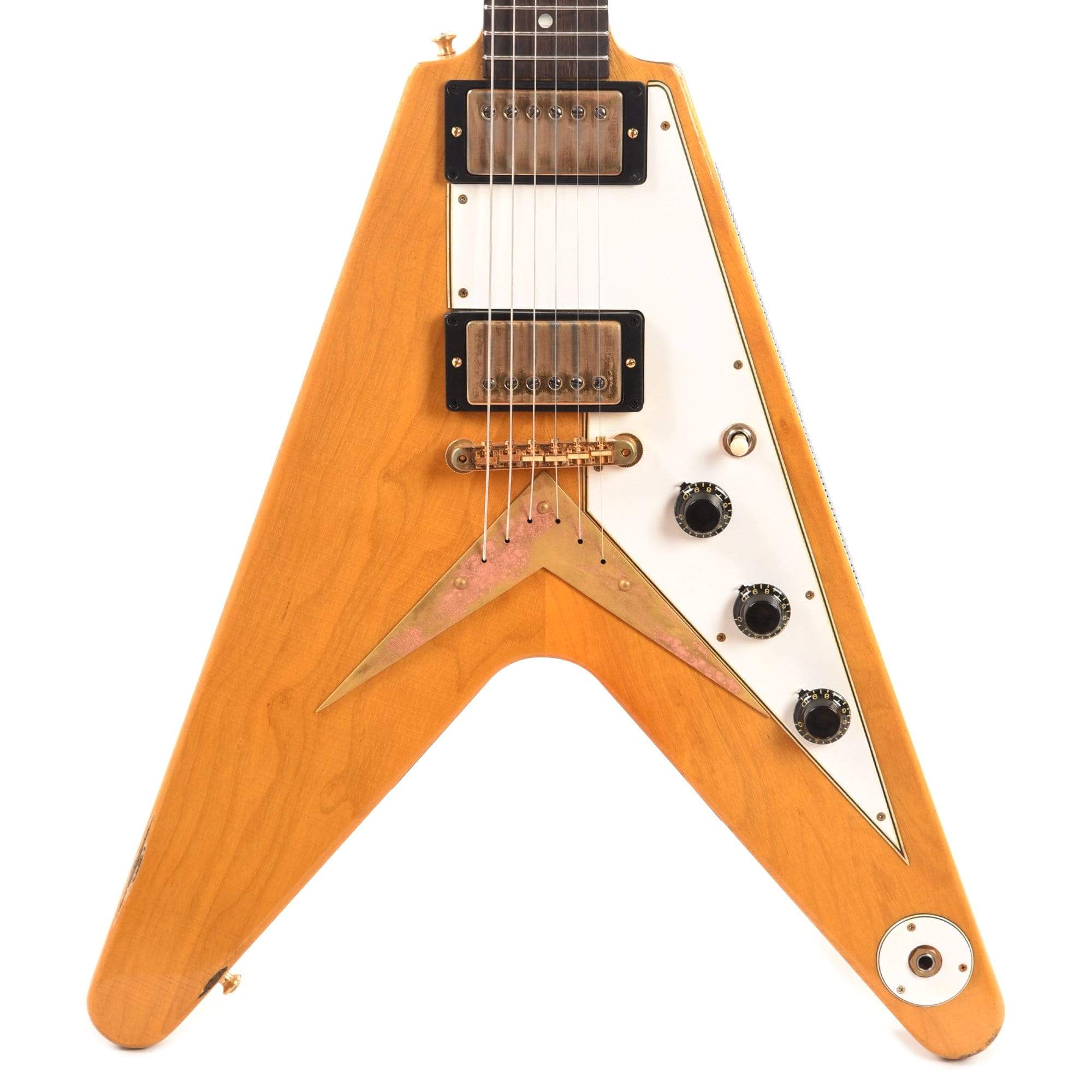 Gibson Custom Shop Collector's Edition 1958 Korina Flying V Murphy Lab Custom Aged Natural Electric Guitars / Solid Body