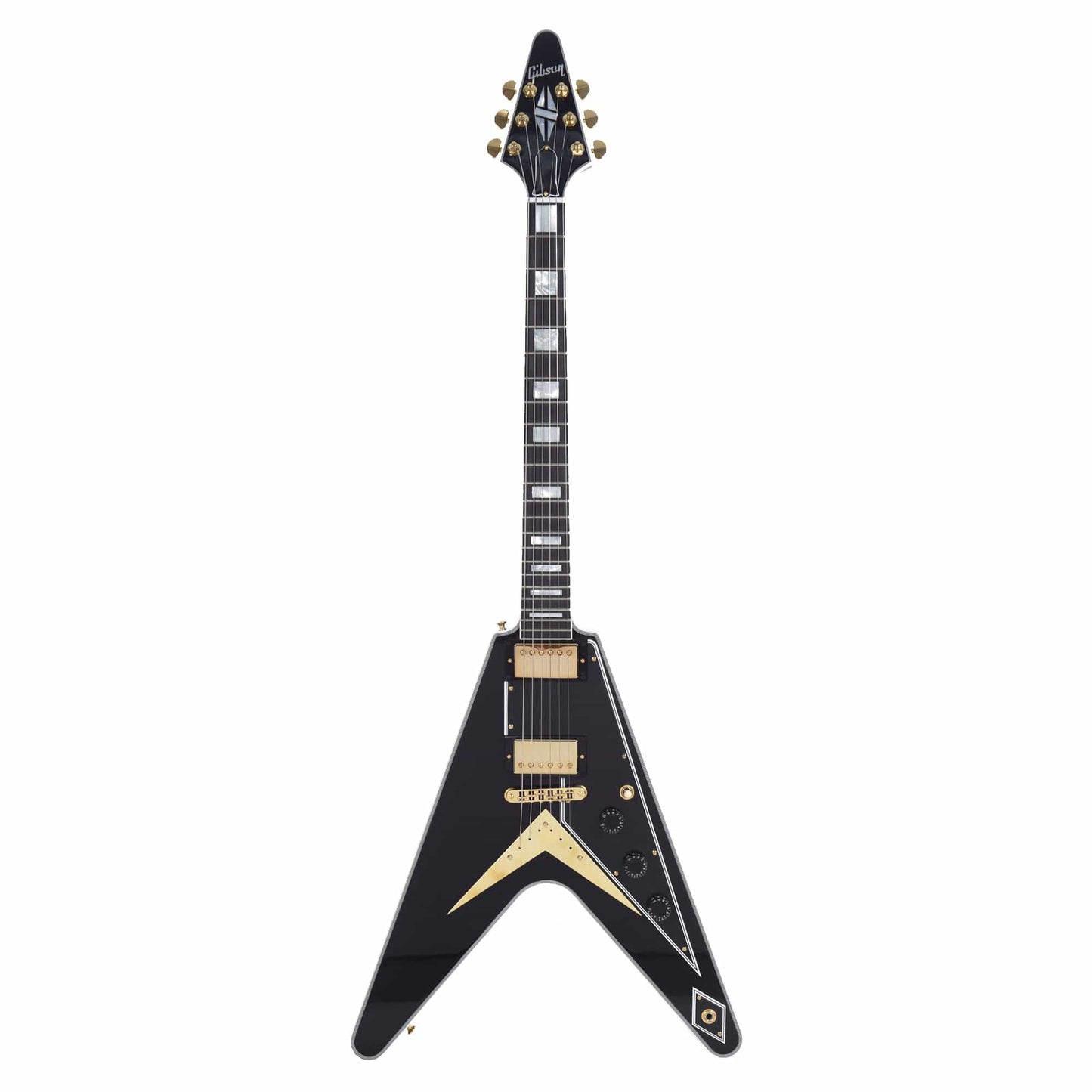 Gibson Custom Shop Flying V Custom Ebony Gloss w/Ebony Fingerboard Electric Guitars / Solid Body