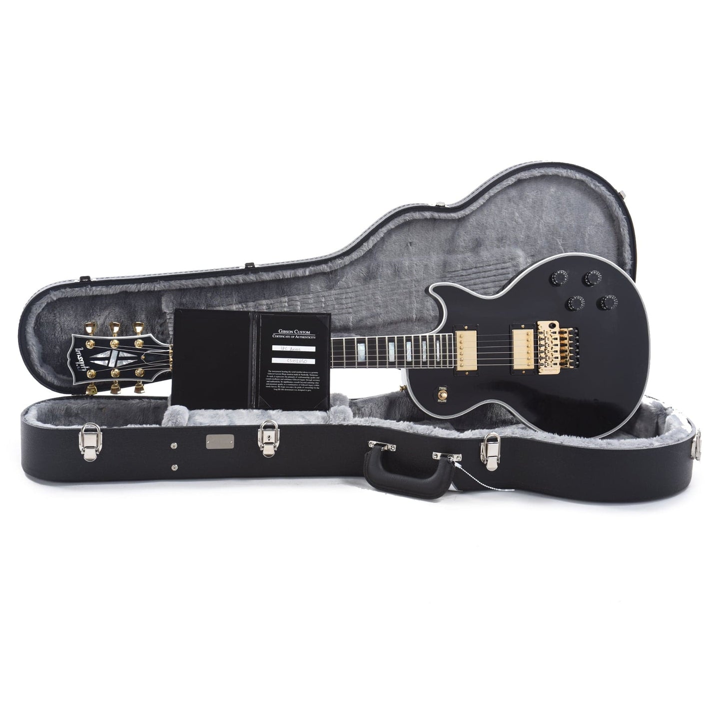 Gibson Custom Shop Les Paul Axcess Custom Ebony Gloss w/Floyd Rose Electric Guitars / Solid Body