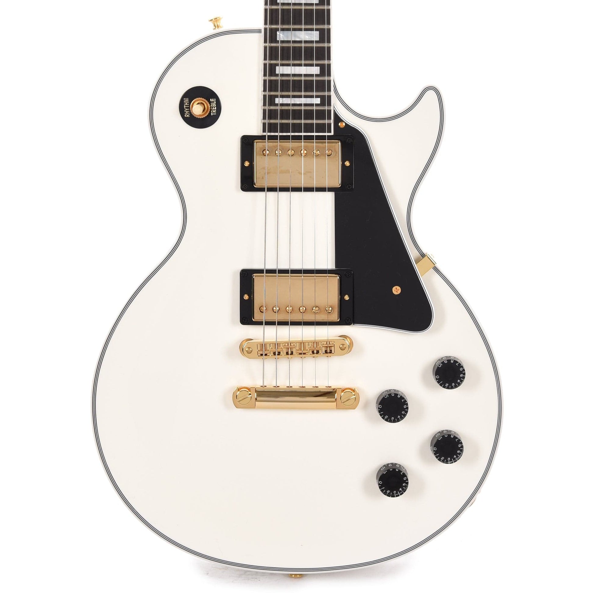 Gibson Custom Shop Les Paul Custom Alpine White Gloss Electric Guitars / Solid Body