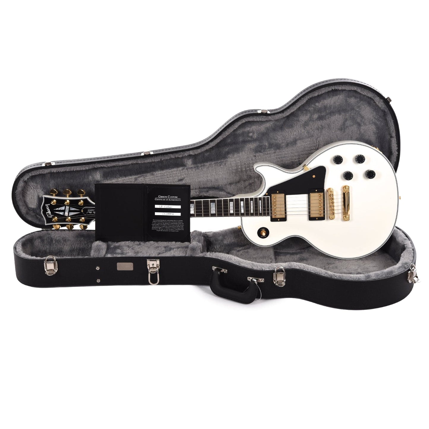 Gibson Custom Shop Les Paul Custom Alpine White Gloss Electric Guitars / Solid Body