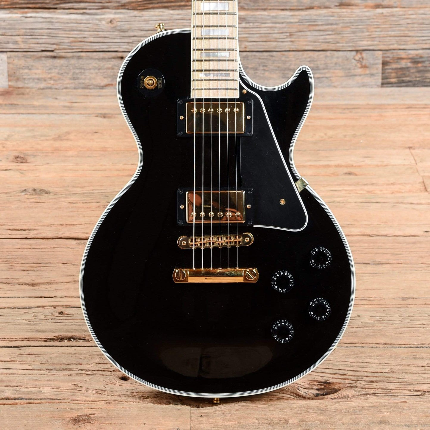 Gibson Custom Shop Les Paul Custom w/Maple Fretboard Ebony 2012 Electric Guitars / Solid Body