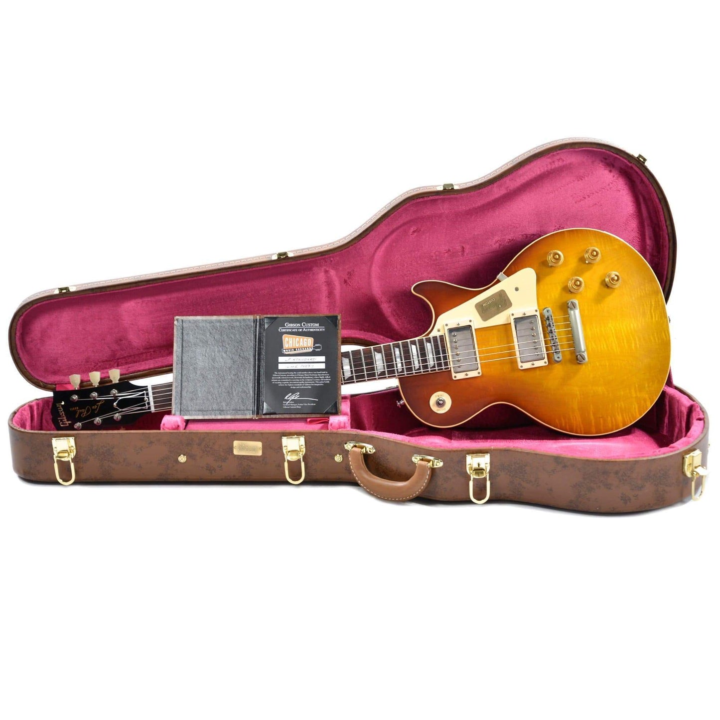 Gibson Custom Shop Les Paul Standard Plain Top Slow Iced Tea Fade VOS w/59 Neck Profile Electric Guitars / Solid Body