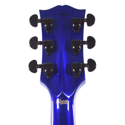 Gibson Custom Shop Modern Les Paul Axcess Custom Neon Blue Black Floyd Electric Guitars / Solid Body