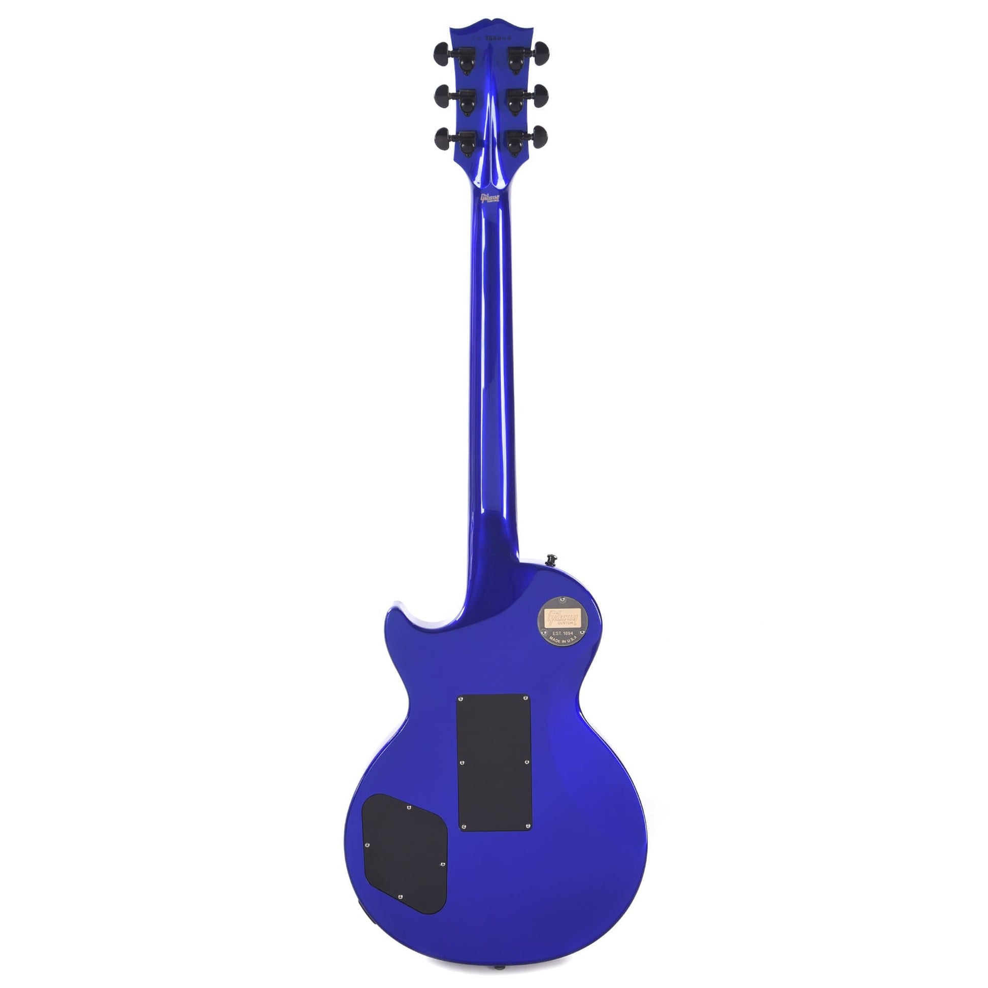 Gibson Custom Shop Modern Les Paul Axcess Custom Neon Blue Black Floyd Electric Guitars / Solid Body