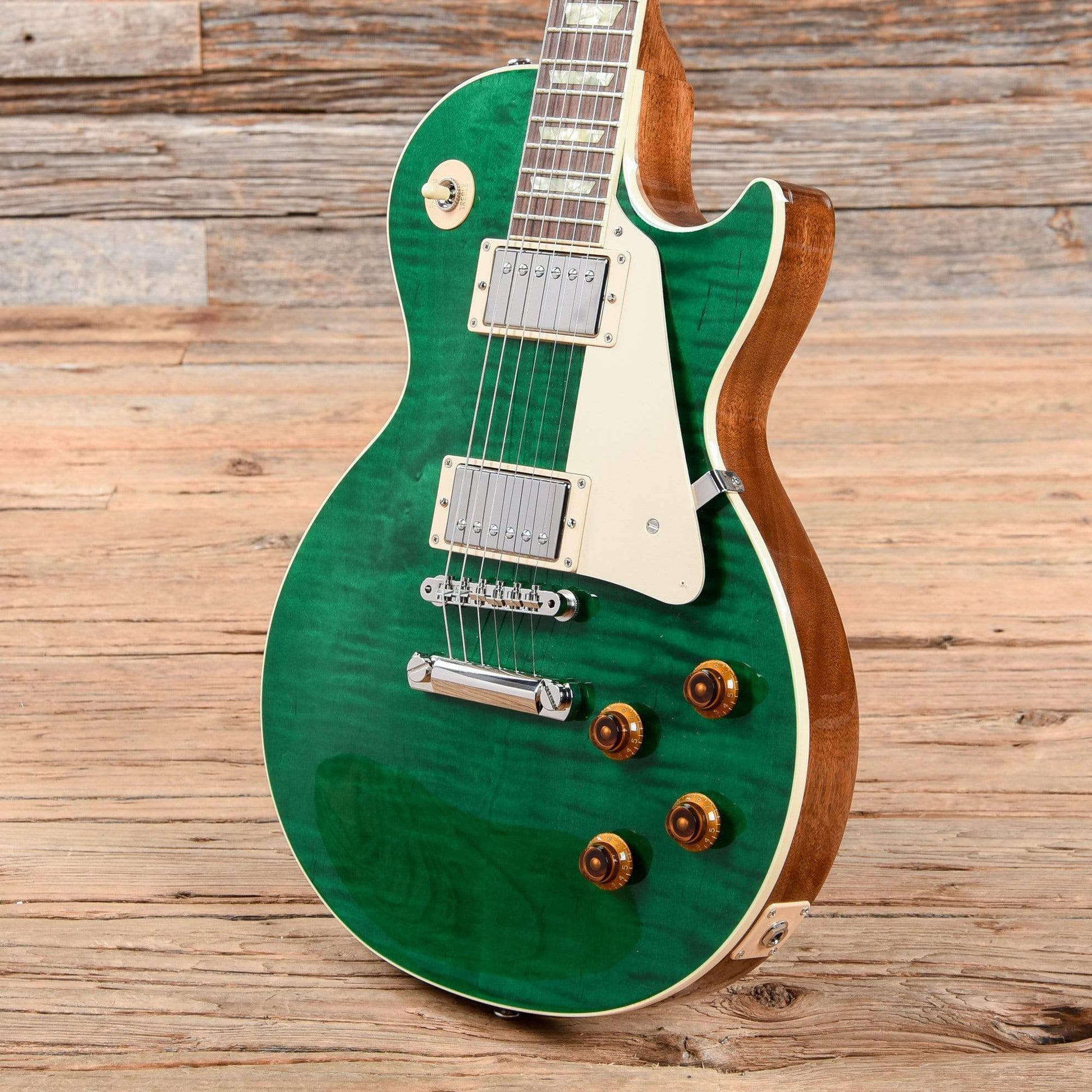 Gibson Custom Shop Modern Les Paul Standard Trans Green 2017 Electric Guitars / Solid Body