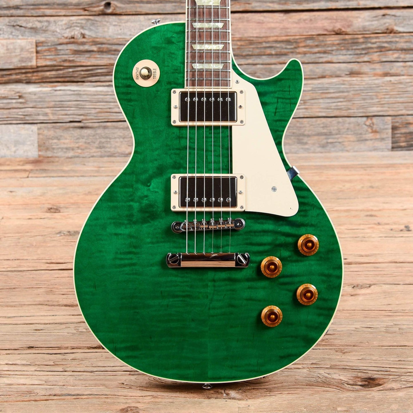 Gibson Custom Shop Modern Les Paul Standard Trans Green 2017 Electric Guitars / Solid Body