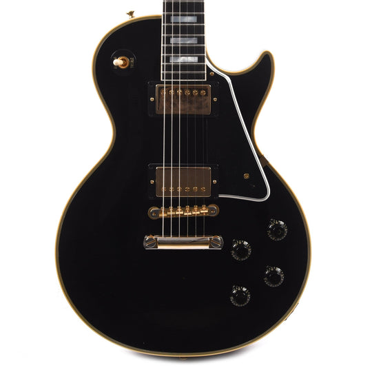 Gibson Custom Shop Murphy Lab 1957 Les Paul Custom Reissue 2-Pickup Ebony Ultra Light Aged Electric Guitars / Solid Body