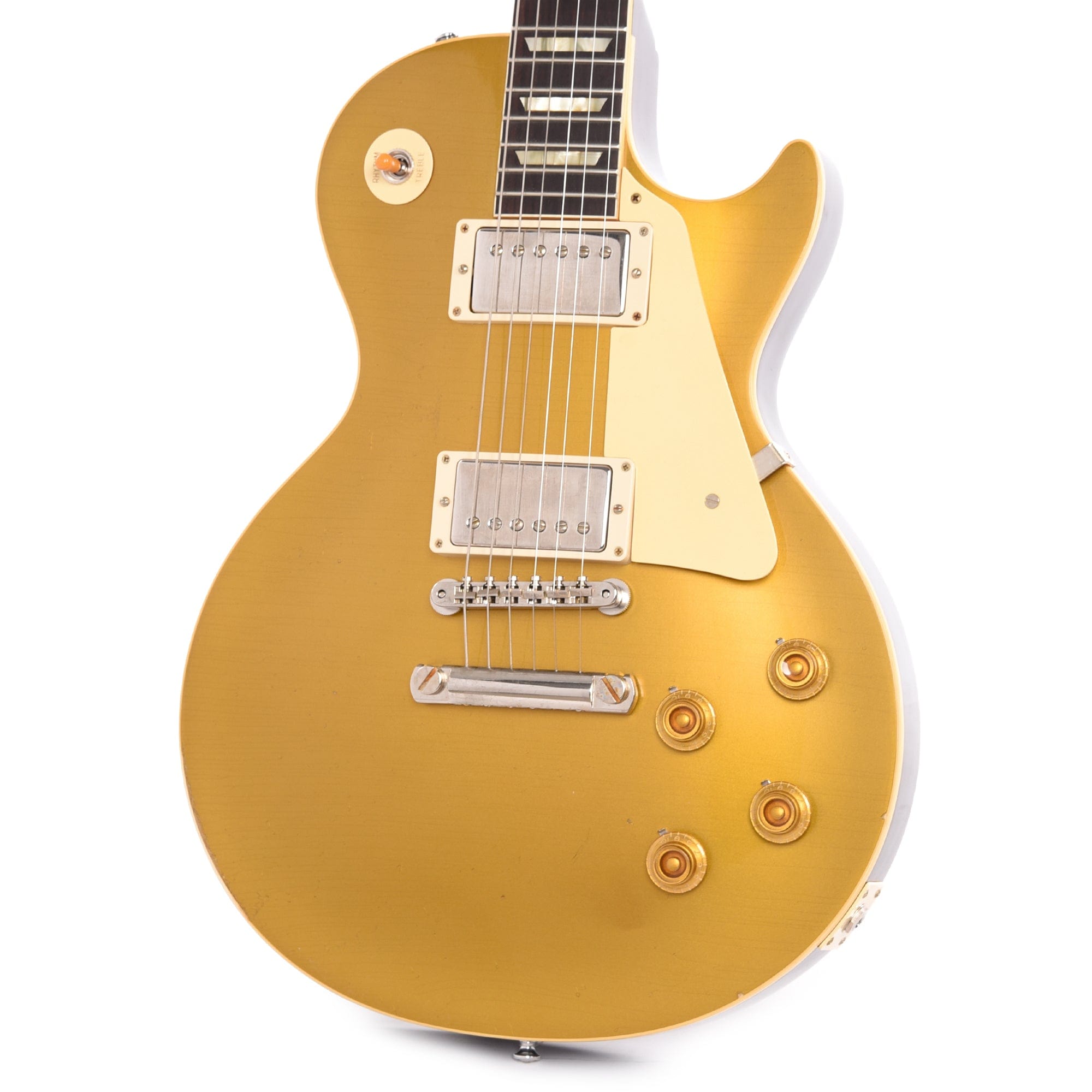 Gibson Custom Shop Murphy Lab 1957 Les Paul Goldtop Darkback Reissue Double Gold Light Aged Electric Guitars / Solid Body