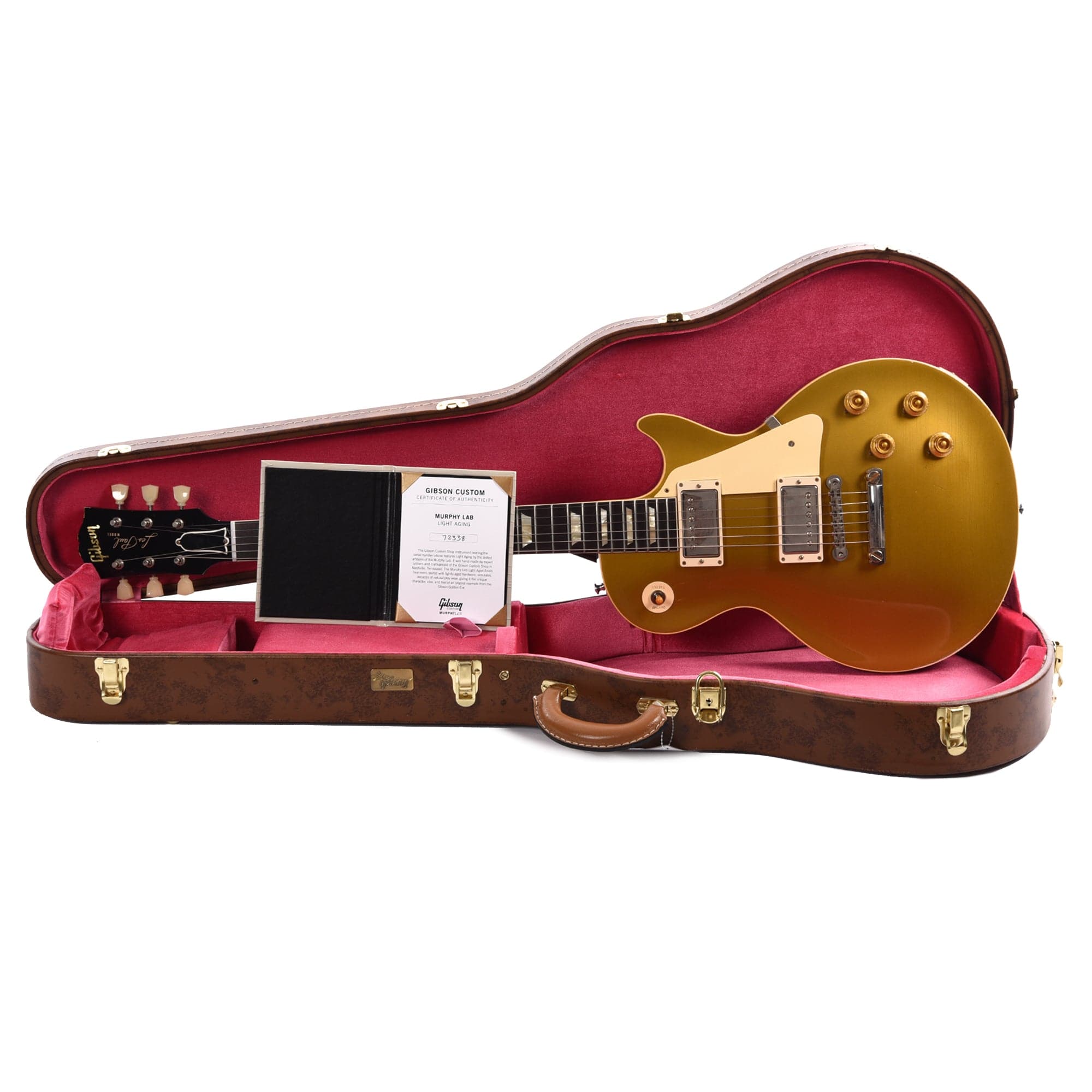 Gibson Custom Shop Murphy Lab 1957 Les Paul Goldtop Darkback Reissue Double Gold Light Aged Electric Guitars / Solid Body