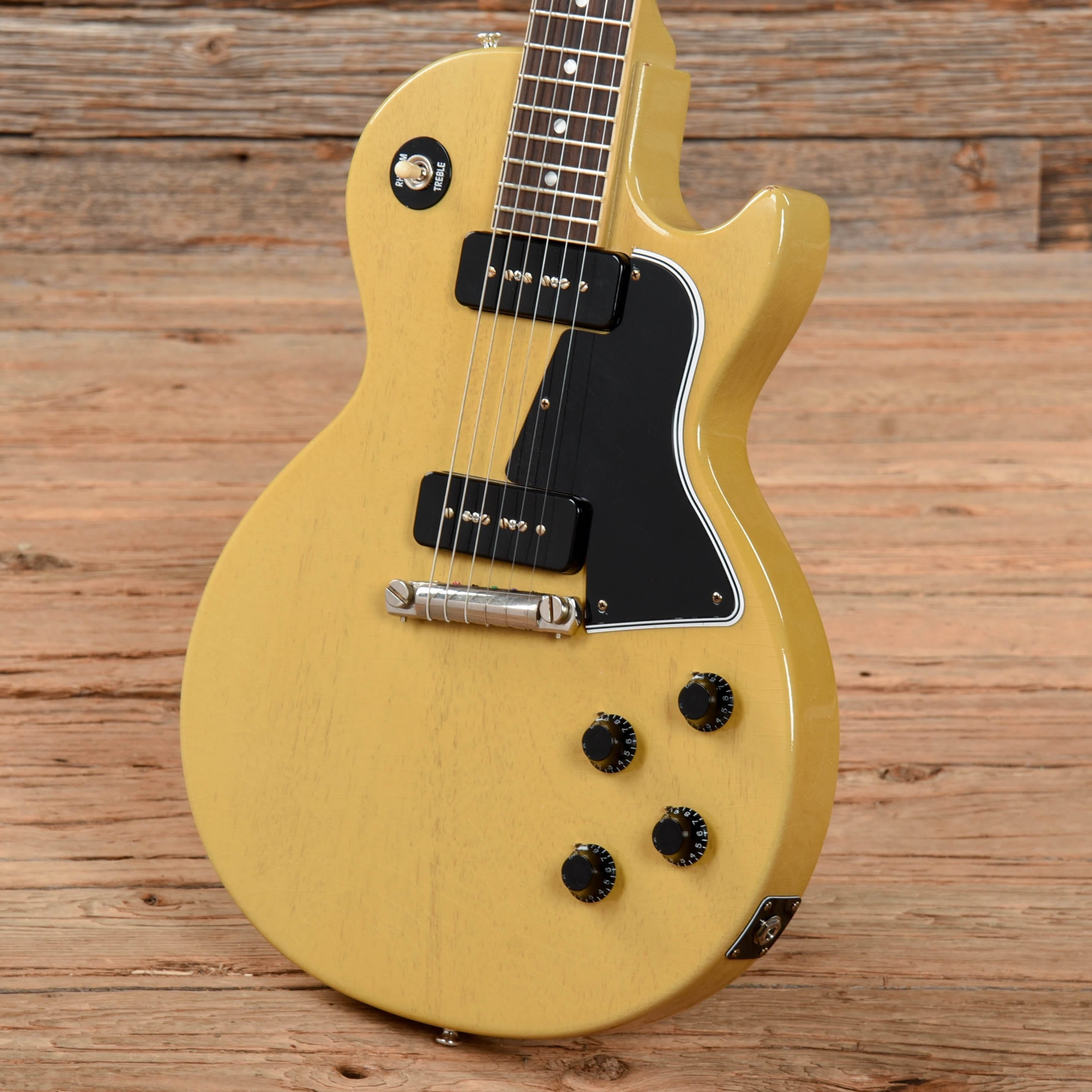 Gibson Custom Shop Murphy Lab 1957 Les Paul Special Single Cut Reissue TV Yellow Ultra Light Aged Electric Guitars / Solid Body