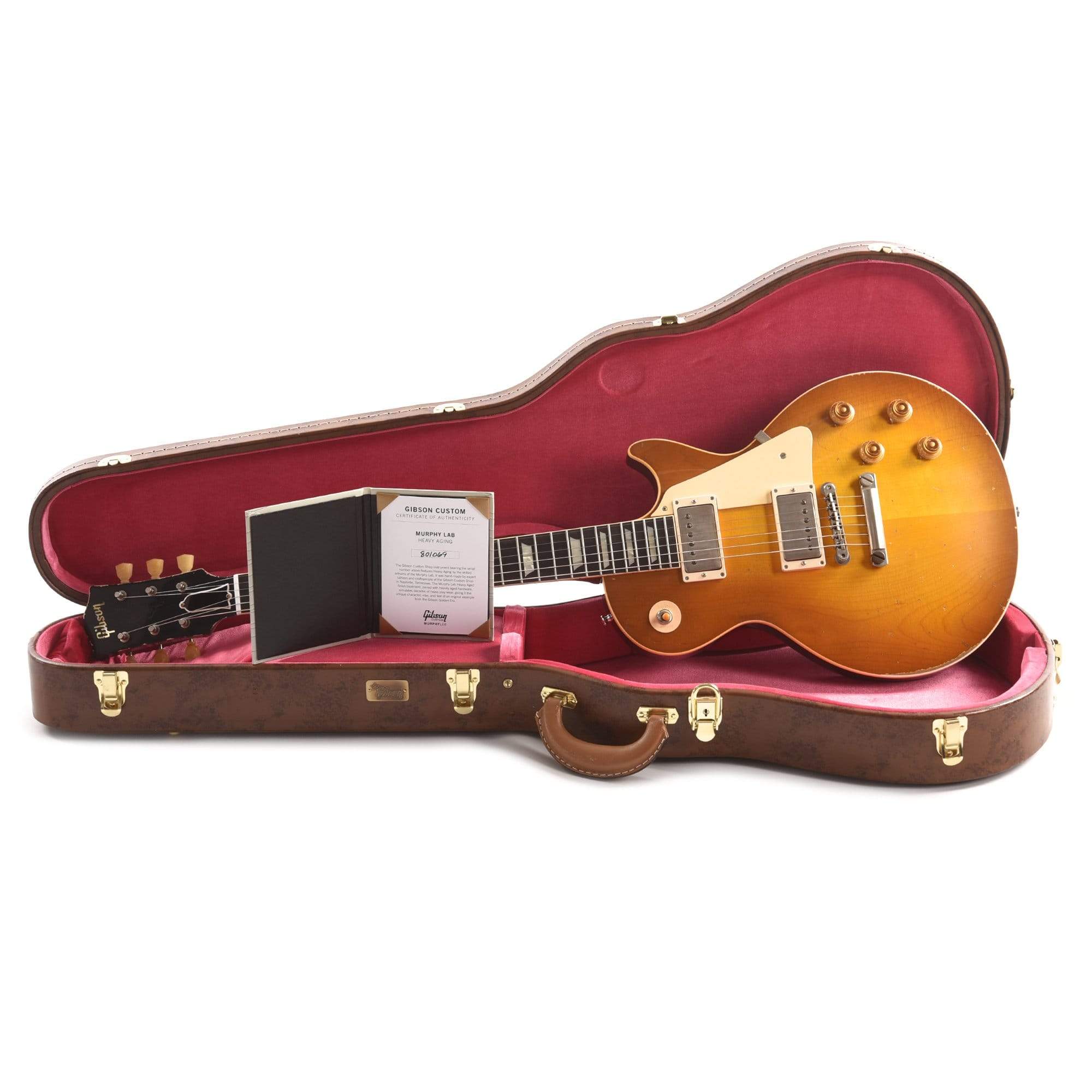 Gibson Custom Shop Murphy Lab 1958 Les Paul Standard Reissue Lemon Burst Heavy Aged Electric Guitars / Solid Body