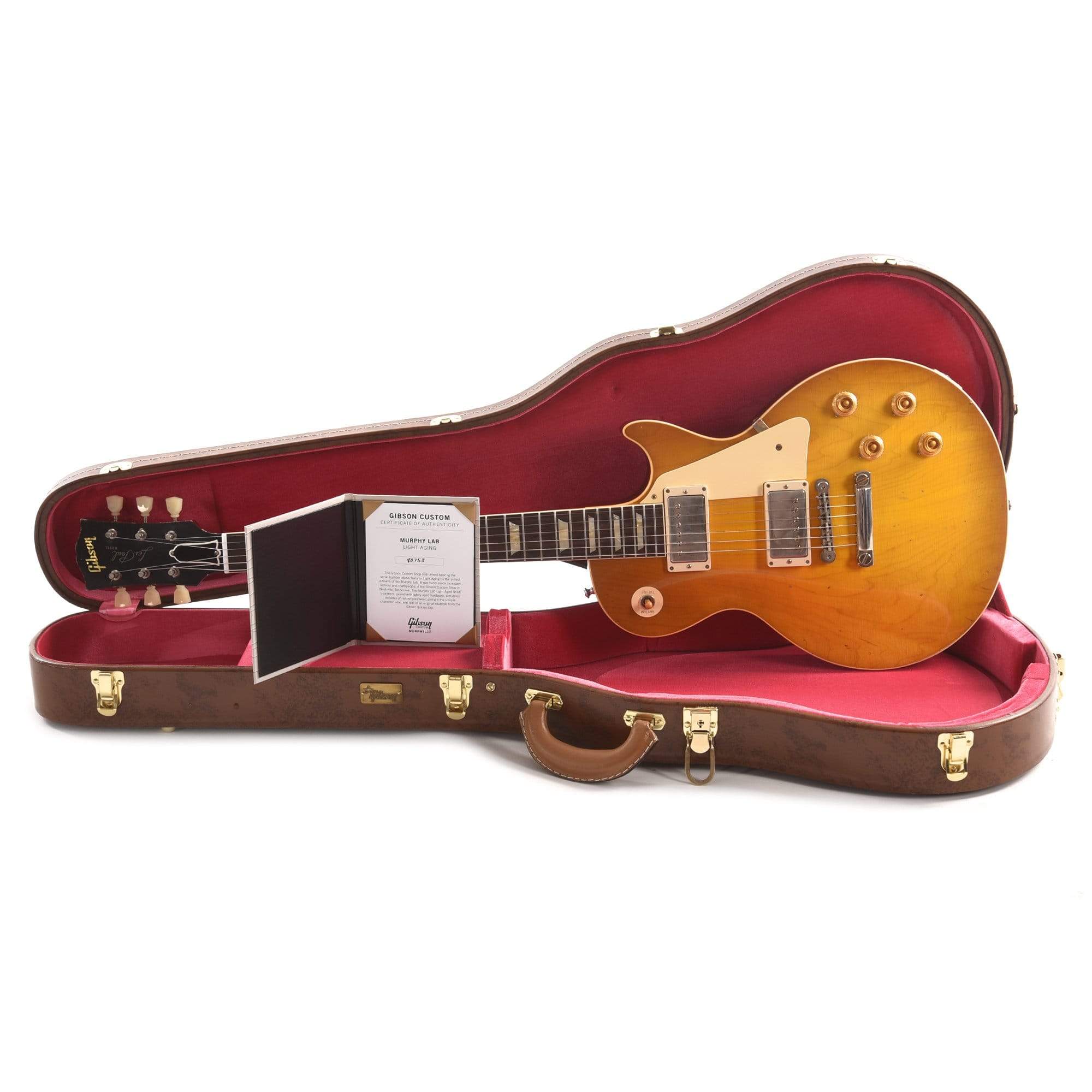 Gibson Custom Shop Murphy Lab 1958 Les Paul Standard Reissue Lemon Burst Light Aged Electric Guitars / Solid Body