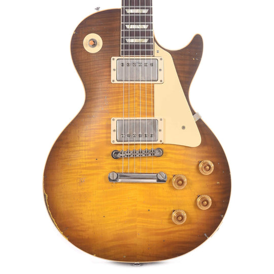 Gibson Custom Shop Murphy Lab 1959 Les Paul Standard Reissue Golden Poppy Burst Heavy Aged Electric Guitars / Solid Body