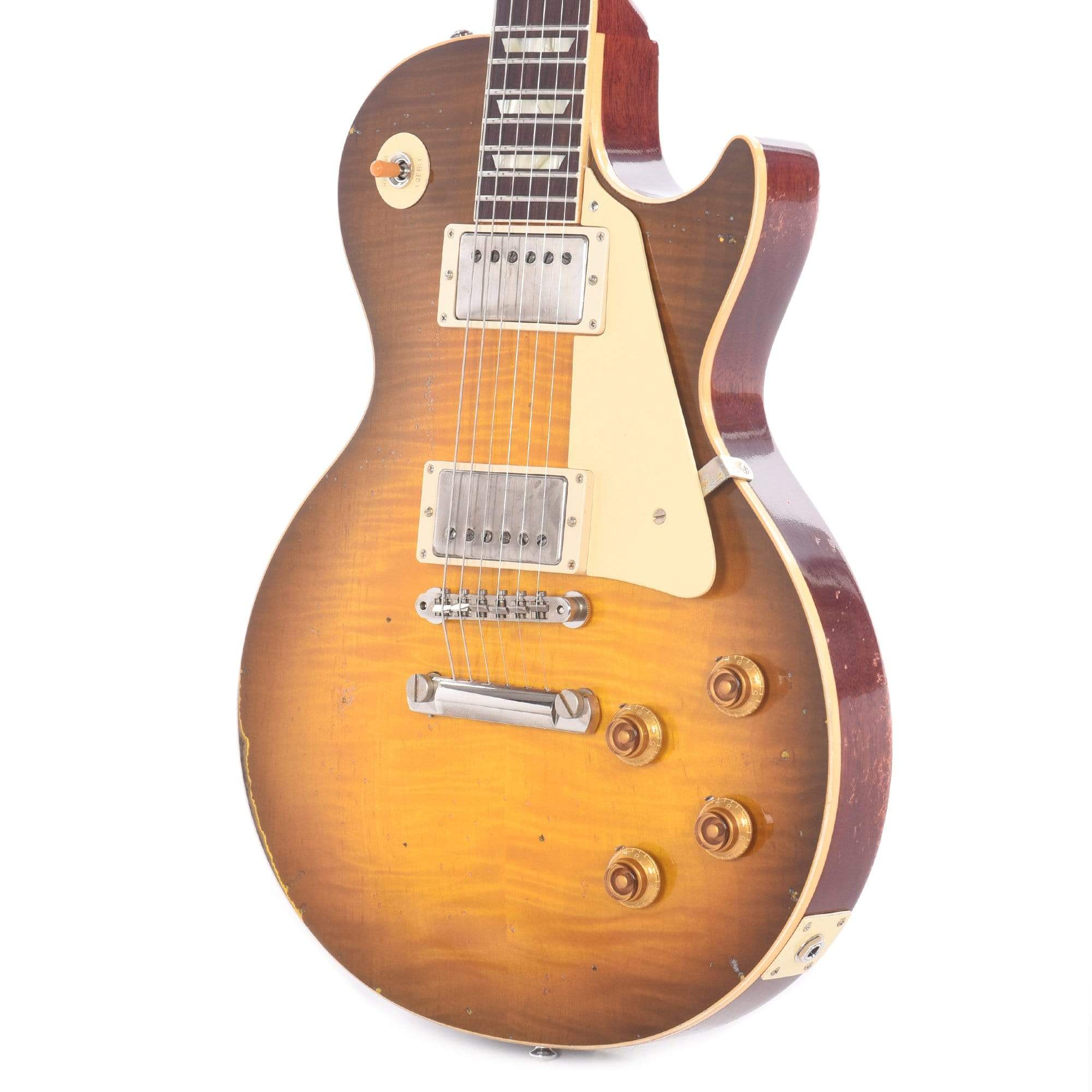 Gibson Custom Shop Murphy Lab 1959 Les Paul Standard Reissue Golden Poppy Burst Heavy Aged Electric Guitars / Solid Body