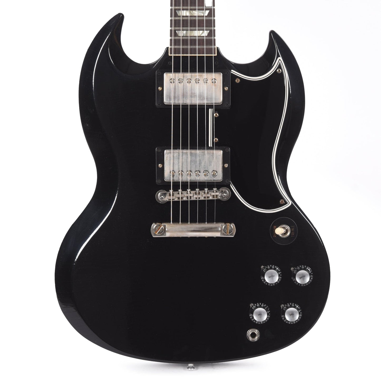 Gibson Custom Shop Murphy Lab 1961 Les Paul SG Standard "CME Spec" Ultra Light Aged Antique Ebony w/Stop Bar & Grovers Electric Guitars / Solid Body