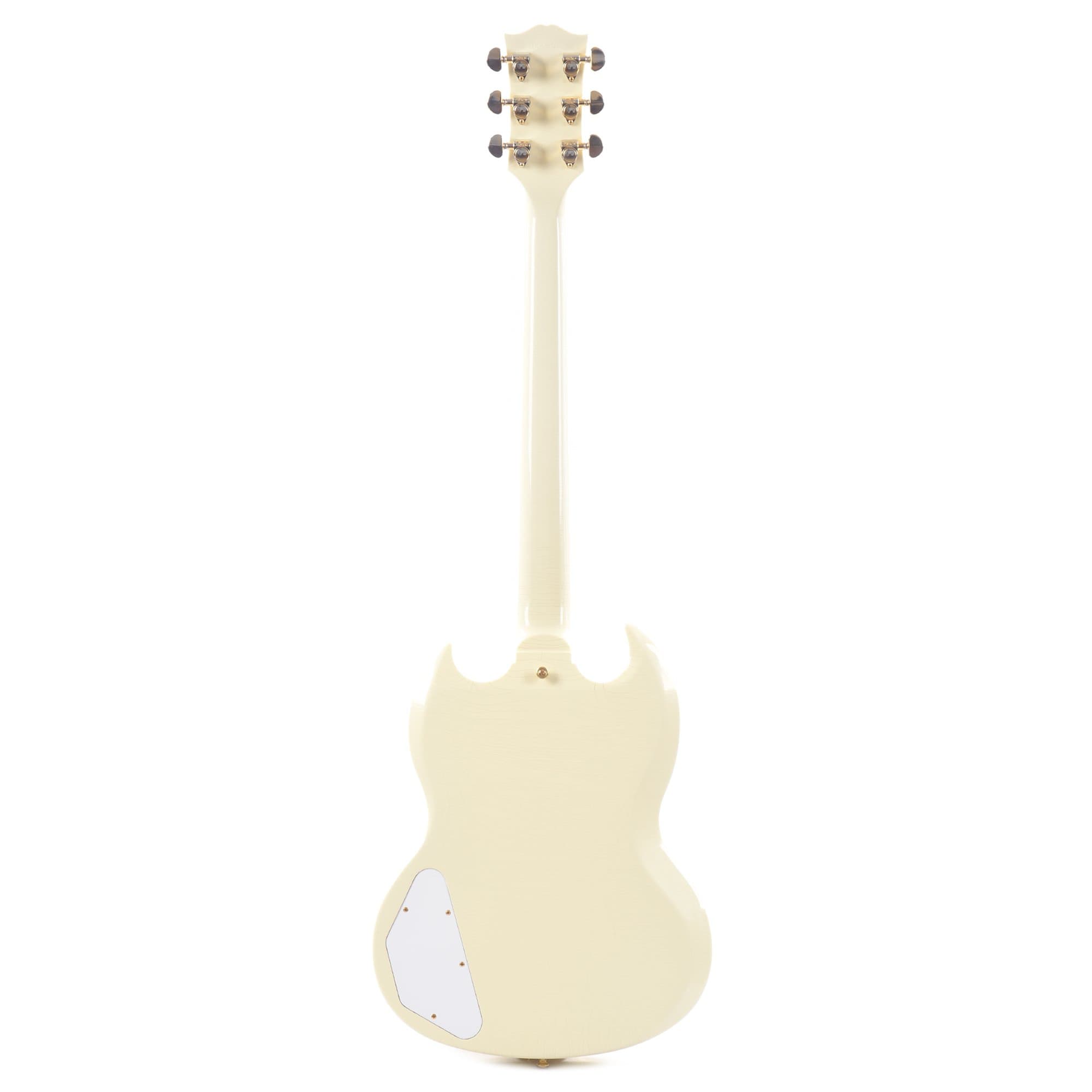 Gibson Custom Shop Murphy Lab 1963 Les Paul SG Custom Reissue 3-Pickup Classic White Ultra Light Aged w/Maestro Vibrola Electric Guitars / Solid Body